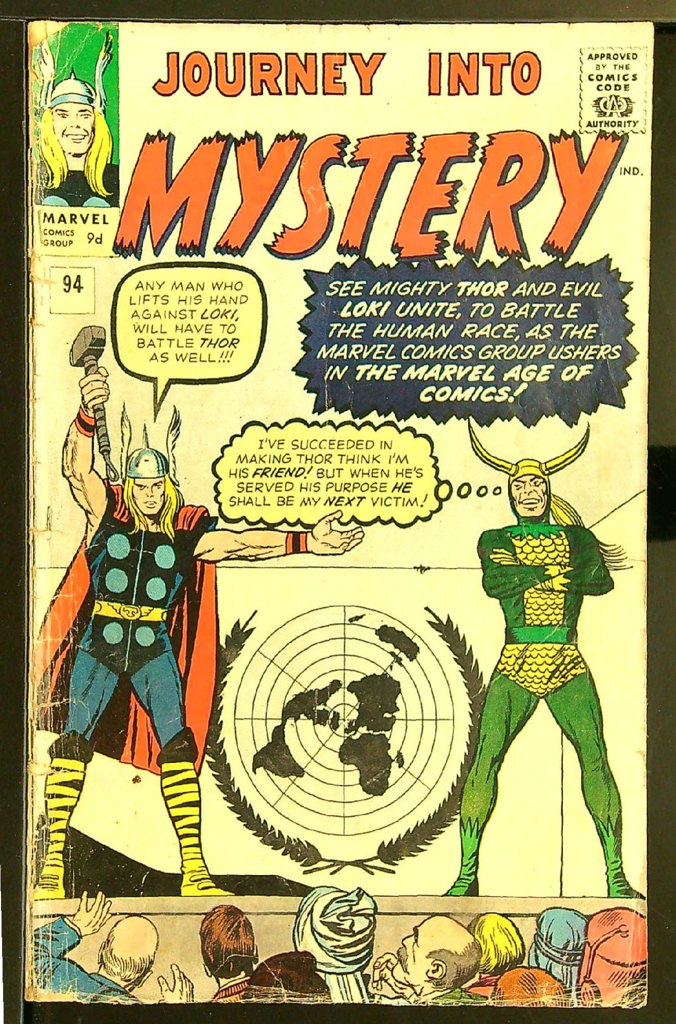 Cover of Journey Into Mystery (Vol 1) #94. One of 250,000 Vintage American Comics on sale from Krypton!