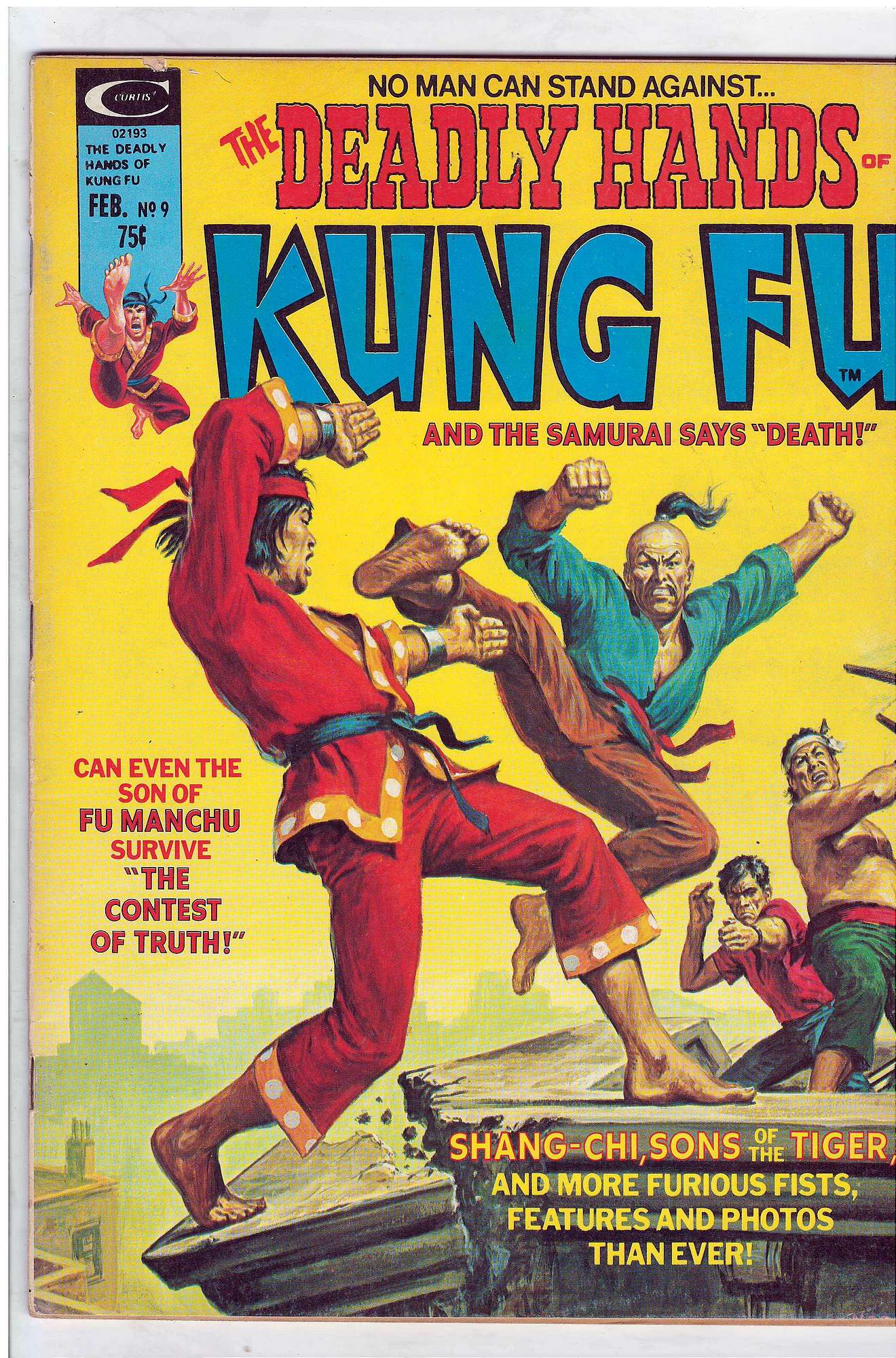 ACTUAL SCAN OF COMIC!<br> Cover of Deadly Hands of Kung Fu (Vol 1) (Magazine) #9. One of 250,000 Vintage American Comics on sale from Krypton!