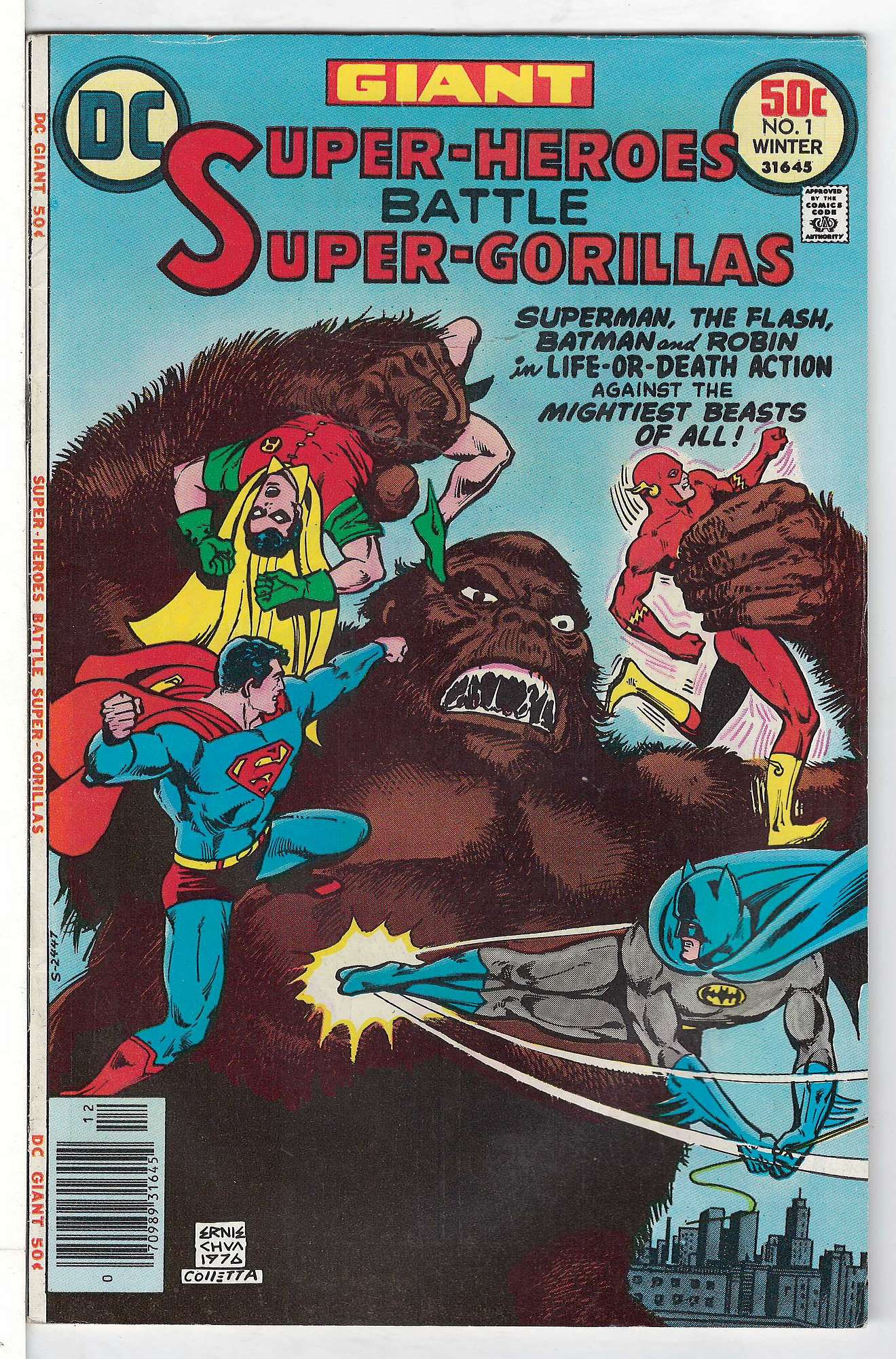 Cover of Super-Heroes Battlle Super-Gorillas (One Shot) #1. One of 250,000 Vintage American Comics on sale from Krypton!