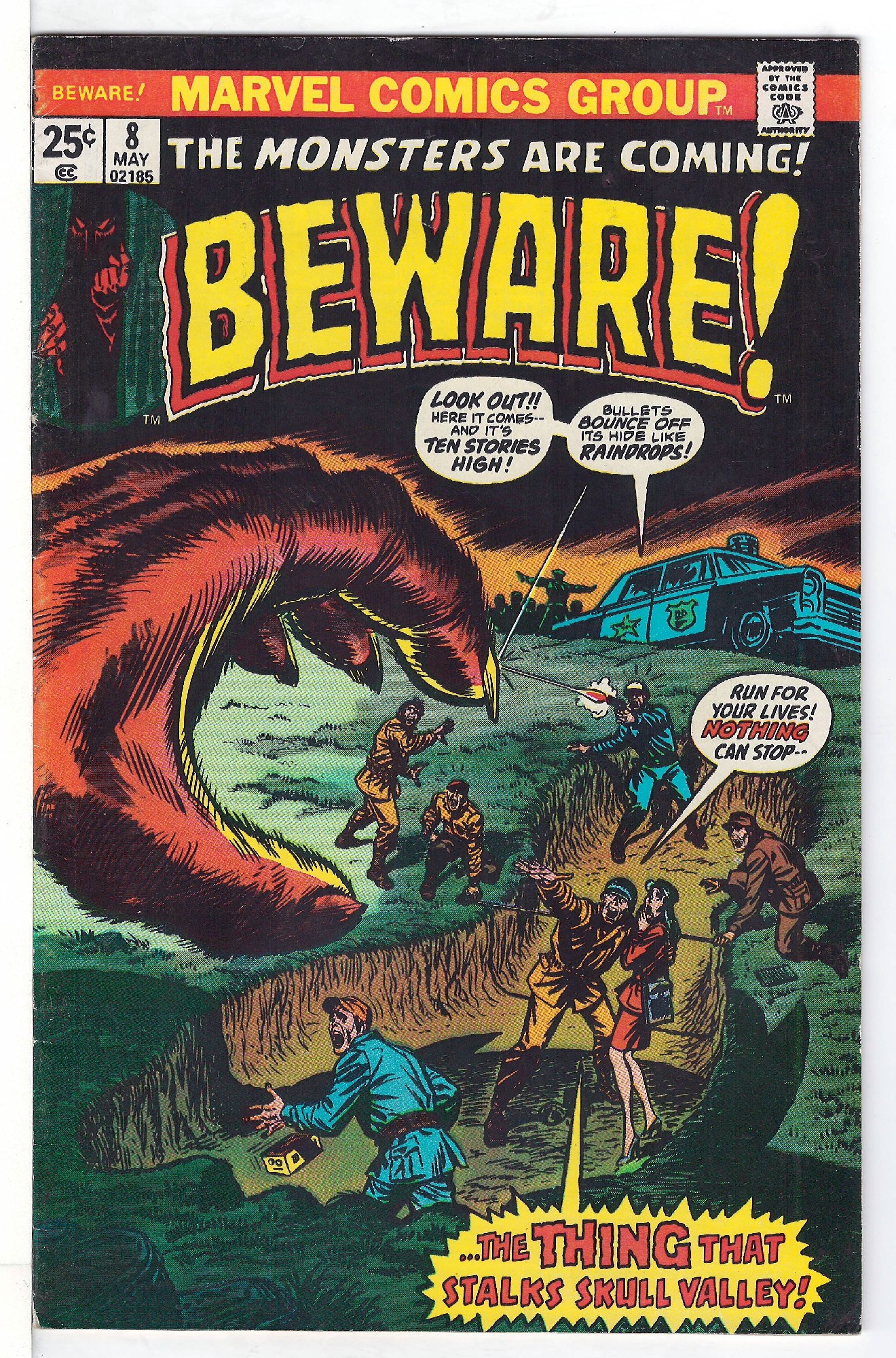 Cover of Beware! (Vol 1) #8. One of 250,000 Vintage American Comics on sale from Krypton!