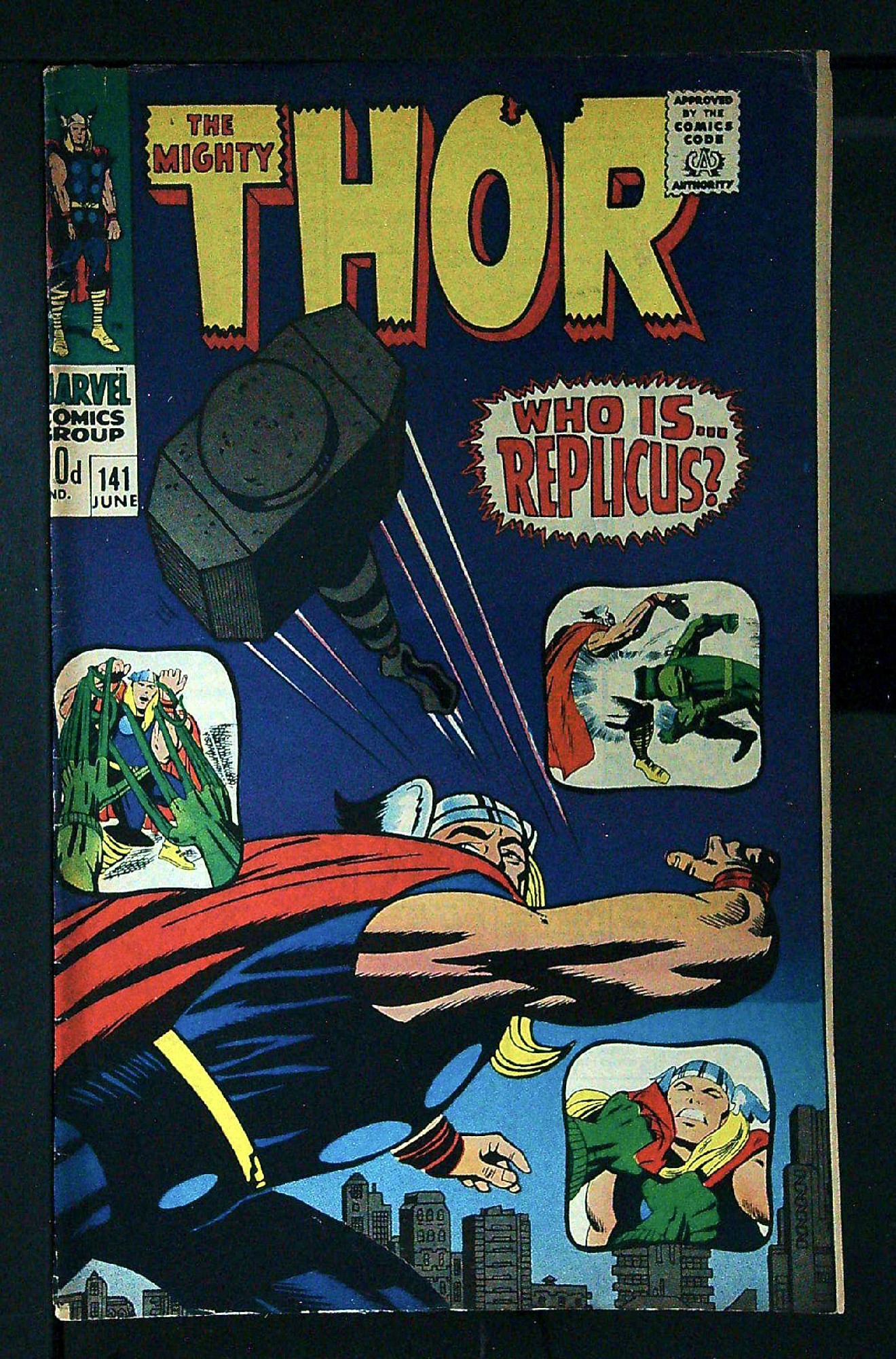 Cover of Thor (Vol 1) #141. One of 250,000 Vintage American Comics on sale from Krypton!