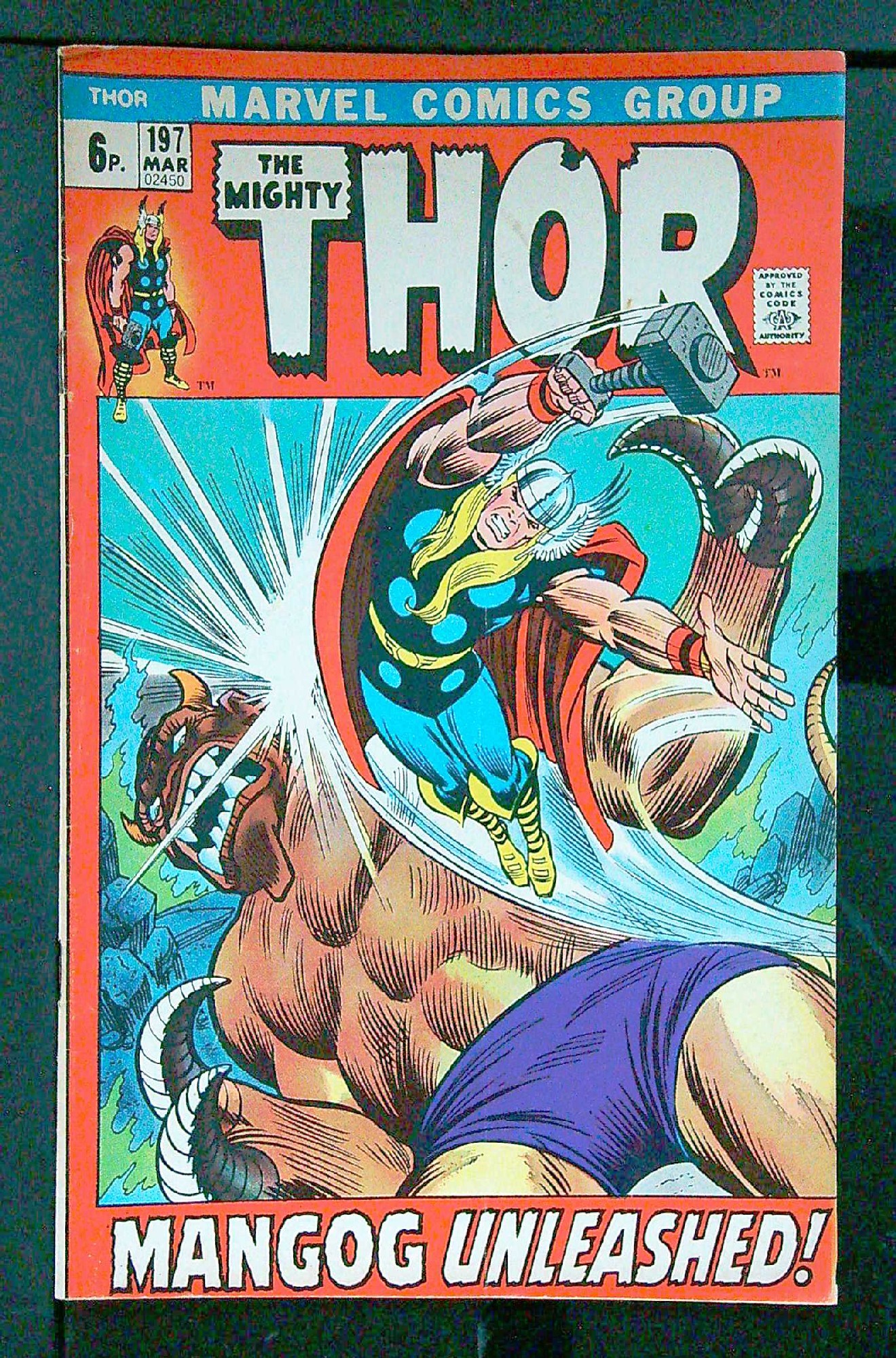 Cover of Thor (Vol 1) #197. One of 250,000 Vintage American Comics on sale from Krypton!