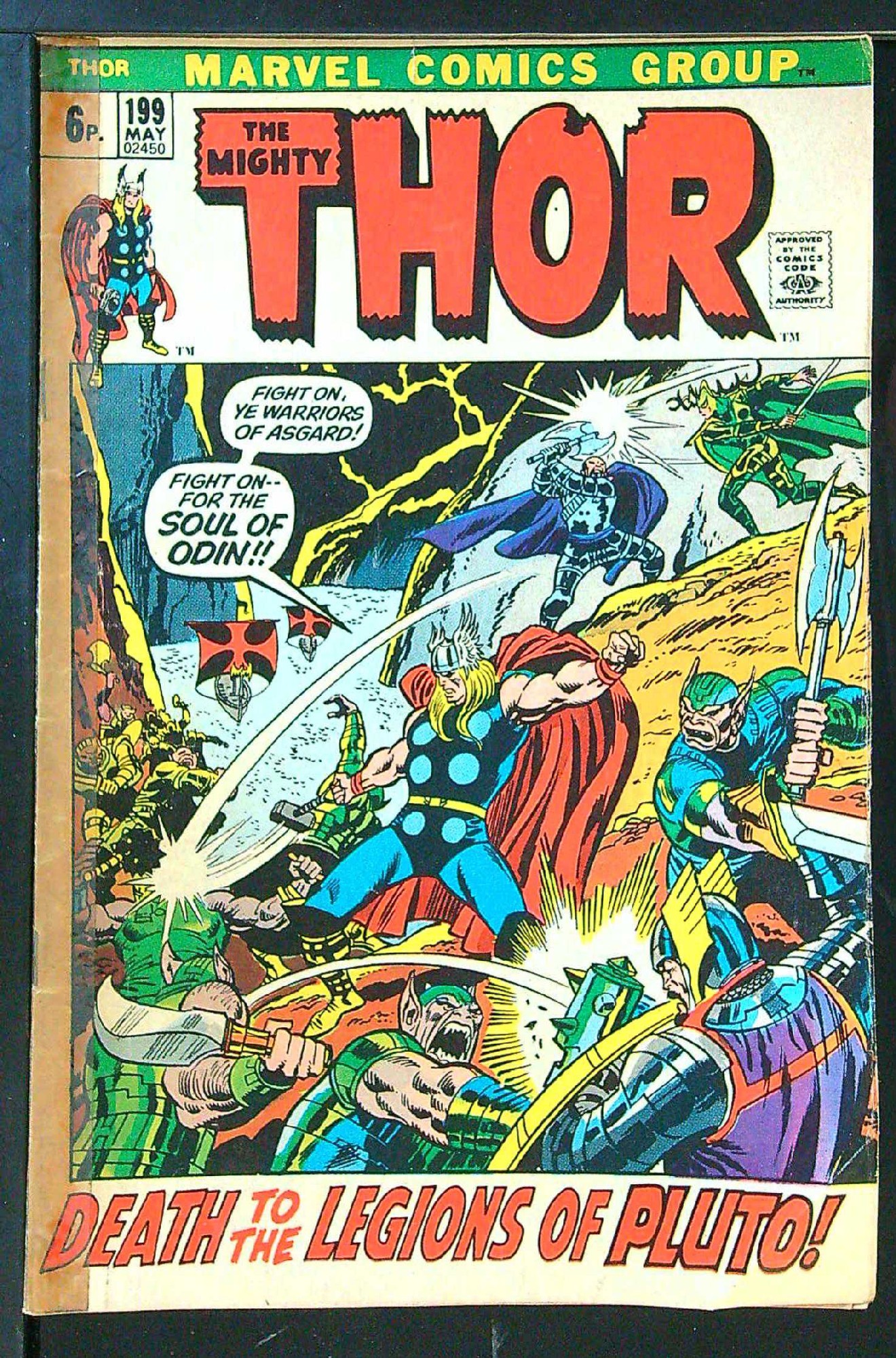 Cover of Thor (Vol 1) #199. One of 250,000 Vintage American Comics on sale from Krypton!