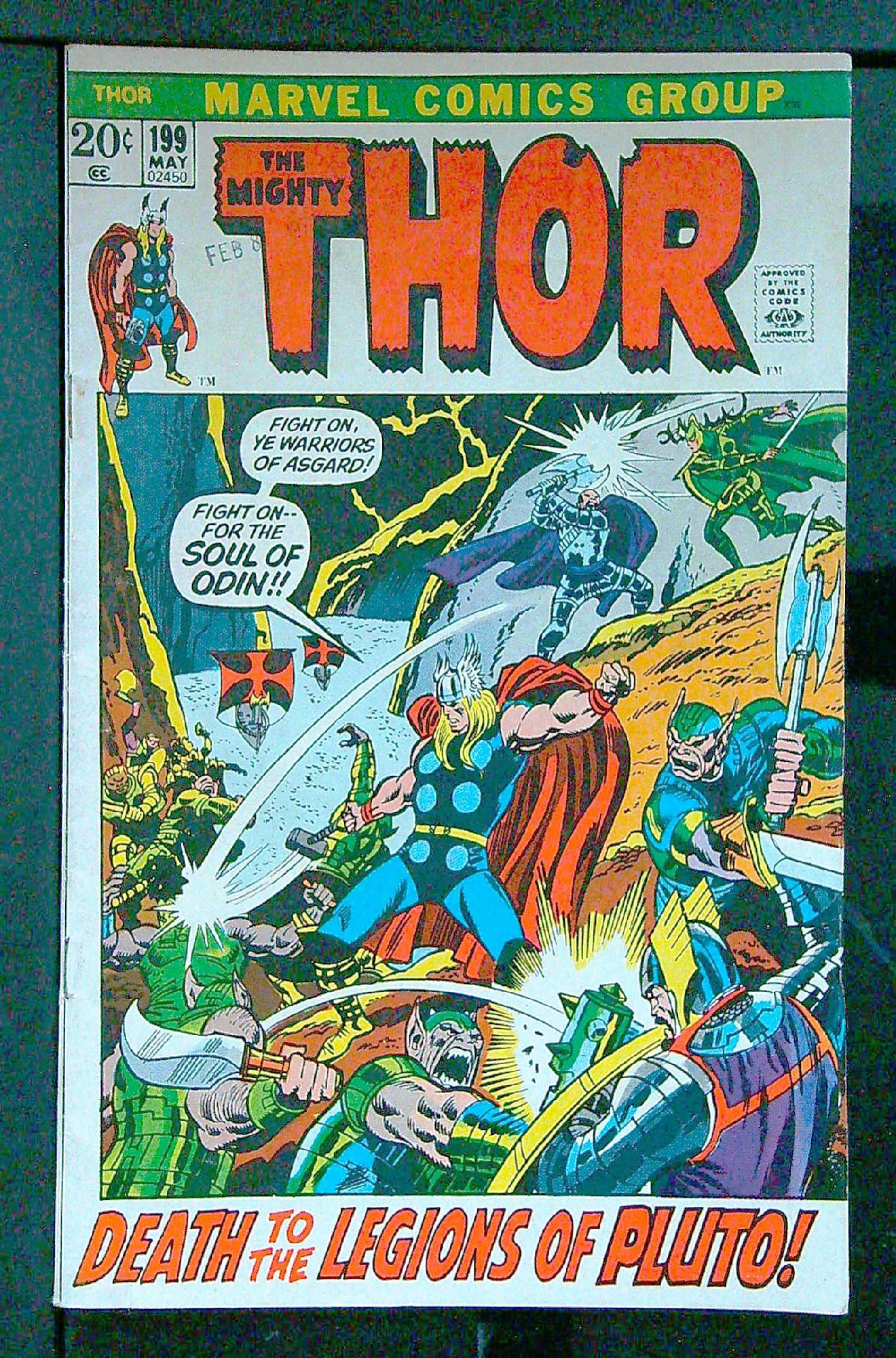 Cover of Thor (Vol 1) #199. One of 250,000 Vintage American Comics on sale from Krypton!