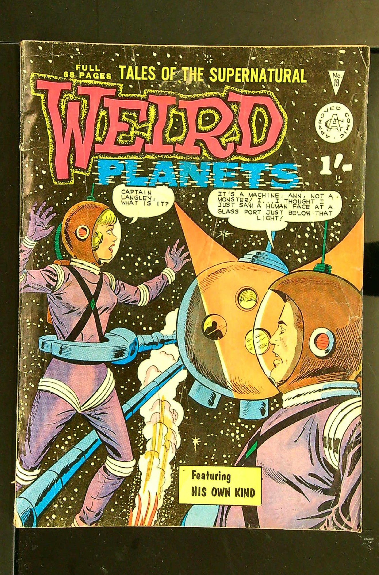 ACTUAL SCAN OF COMIC!<br> Cover of Weird Planets (Class) Tales of the Supernatural #19. One of 250,000 Vintage American Comics on sale from Krypton!