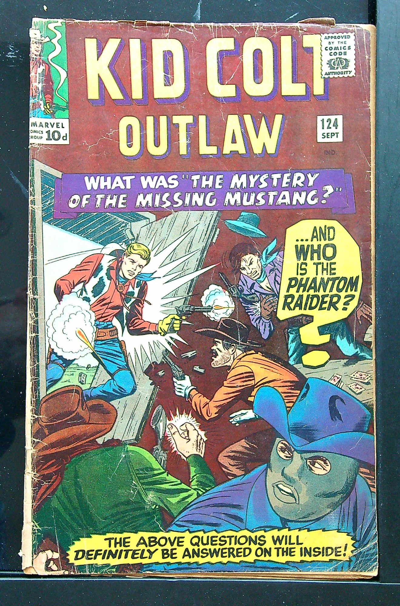 Cover of Kid Colt Outlaw #124. One of 250,000 Vintage American Comics on sale from Krypton!