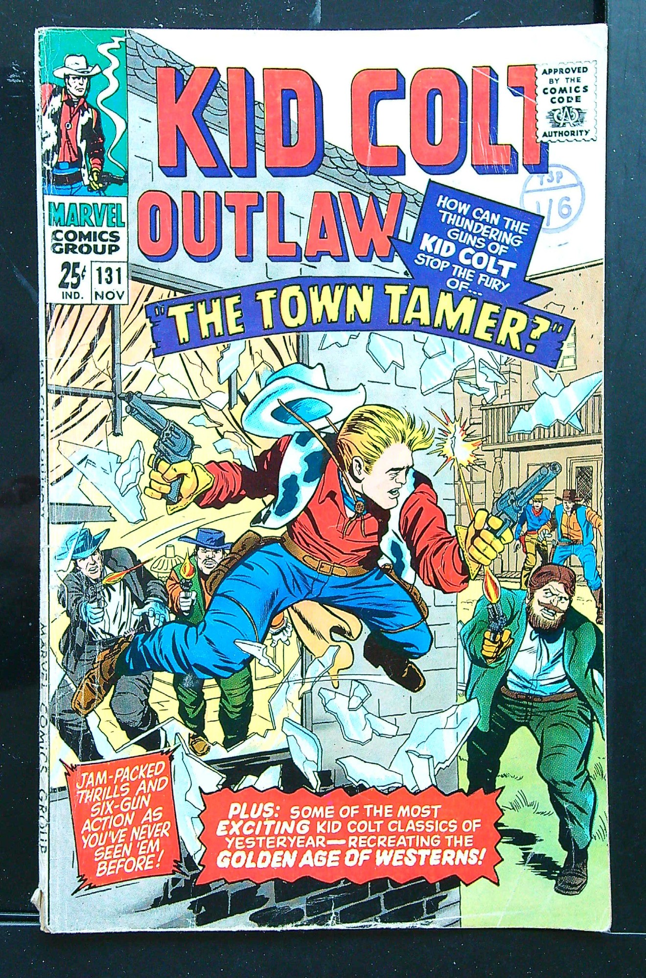 Cover of Kid Colt Outlaw #131. One of 250,000 Vintage American Comics on sale from Krypton!