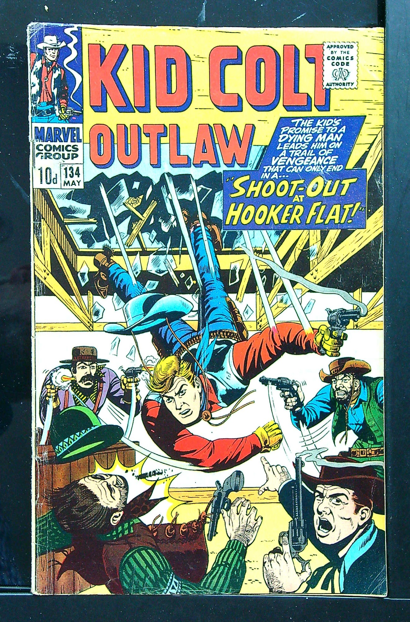 Cover of Kid Colt Outlaw #134. One of 250,000 Vintage American Comics on sale from Krypton!