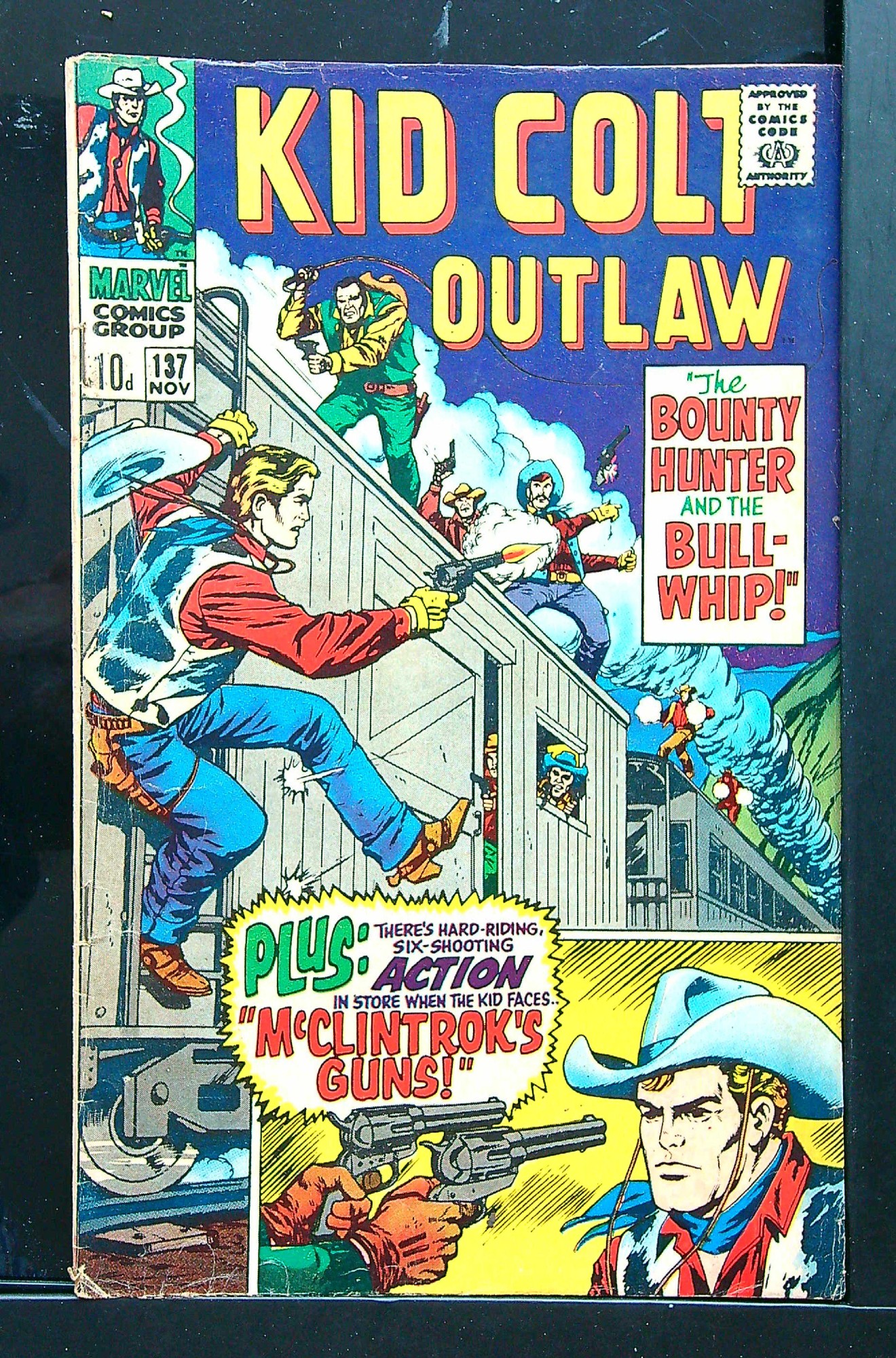 Cover of Kid Colt Outlaw #137. One of 250,000 Vintage American Comics on sale from Krypton!