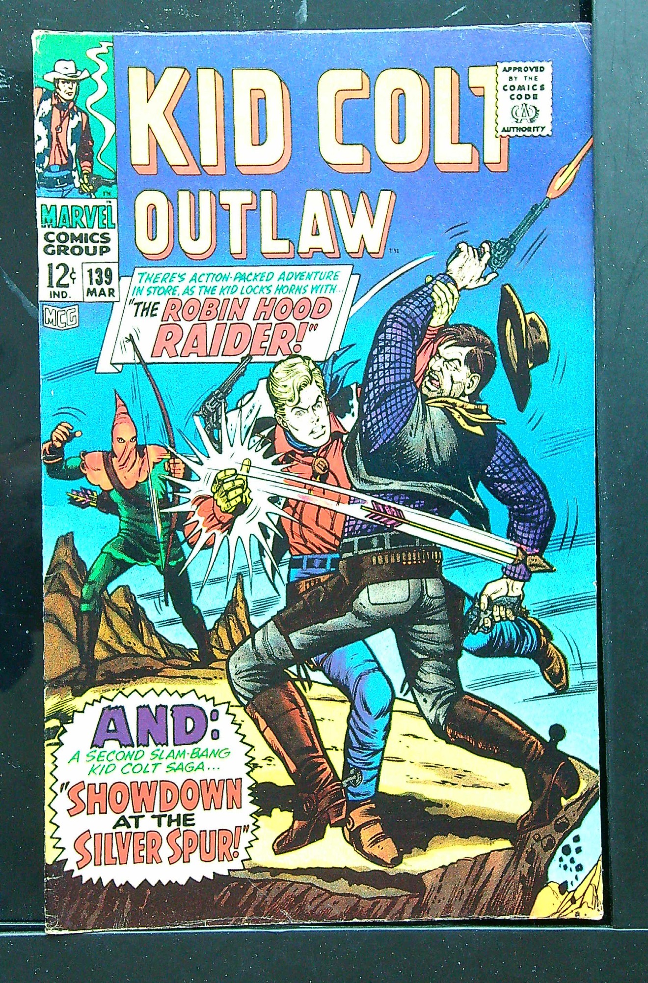 Cover of Kid Colt Outlaw #139. One of 250,000 Vintage American Comics on sale from Krypton!