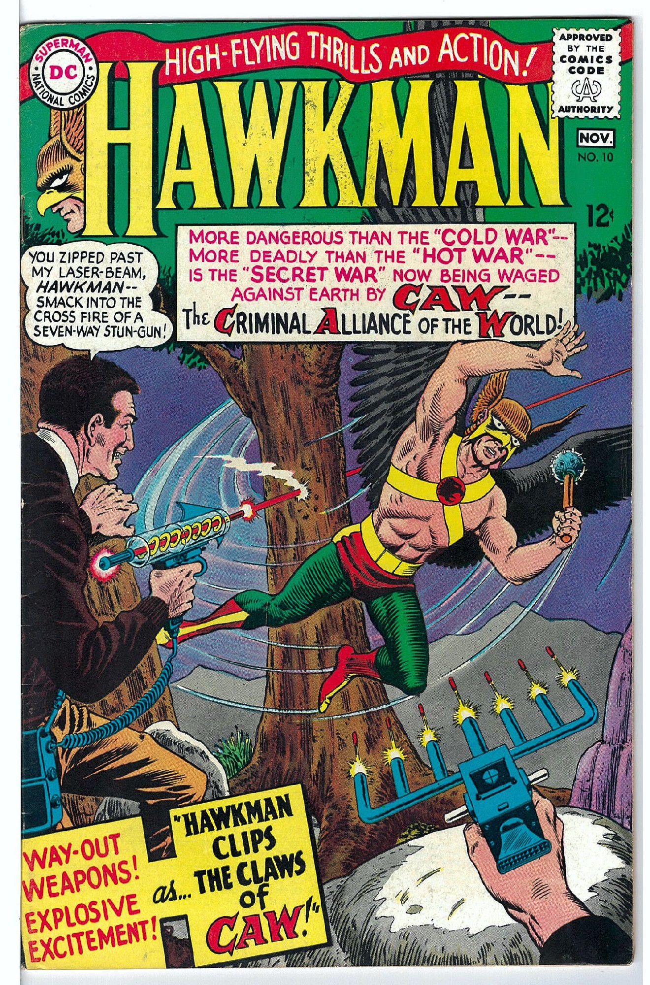 Cover of Hawkman (Vol 1) #10. One of 250,000 Vintage American Comics on sale from Krypton!