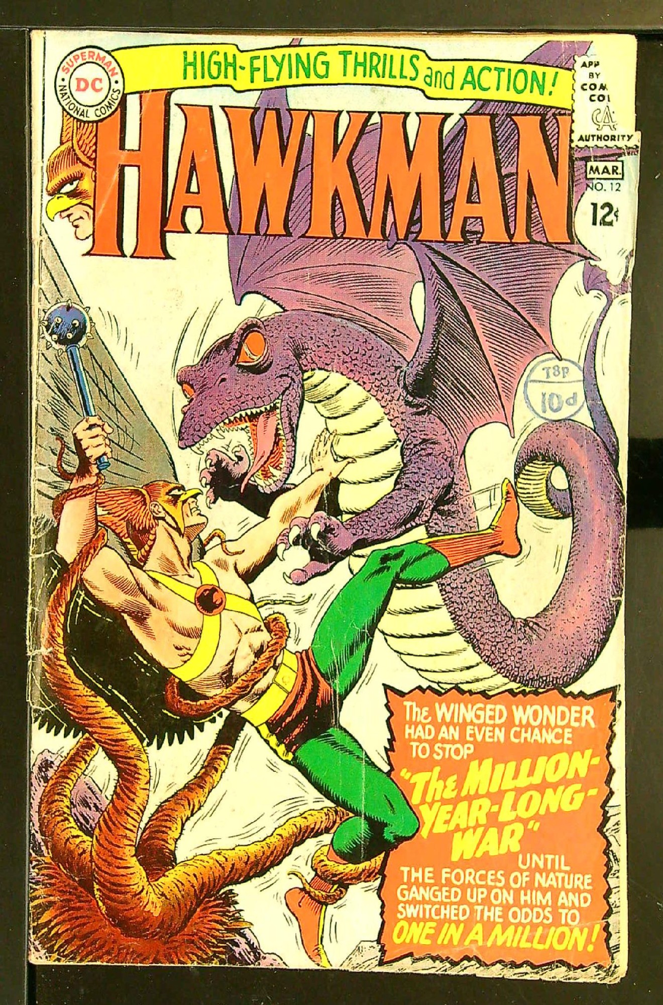 Cover of Hawkman (Vol 1) #12. One of 250,000 Vintage American Comics on sale from Krypton!