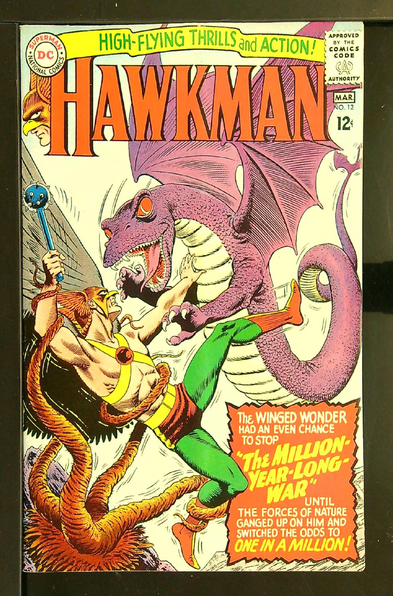 Cover of Hawkman (Vol 1) #12. One of 250,000 Vintage American Comics on sale from Krypton!