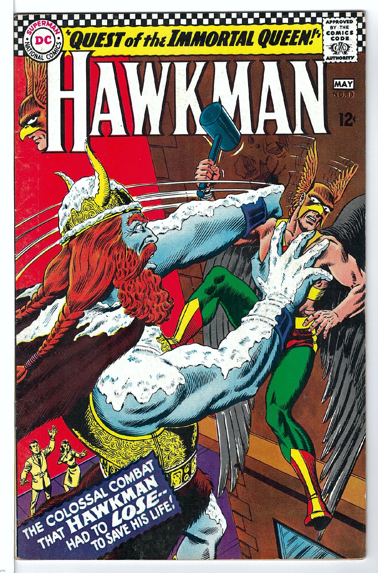 Cover of Hawkman (Vol 1) #13. One of 250,000 Vintage American Comics on sale from Krypton!