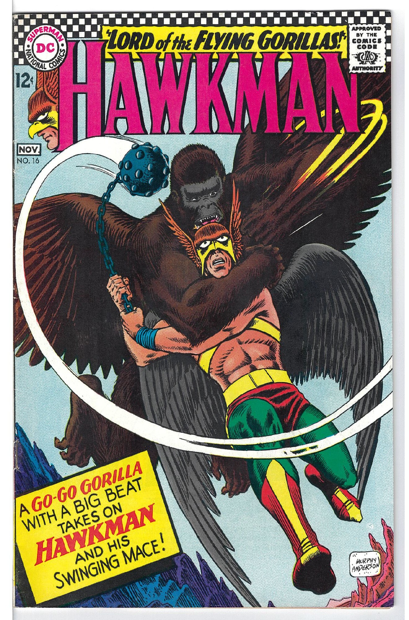 Cover of Hawkman (Vol 1) #16. One of 250,000 Vintage American Comics on sale from Krypton!