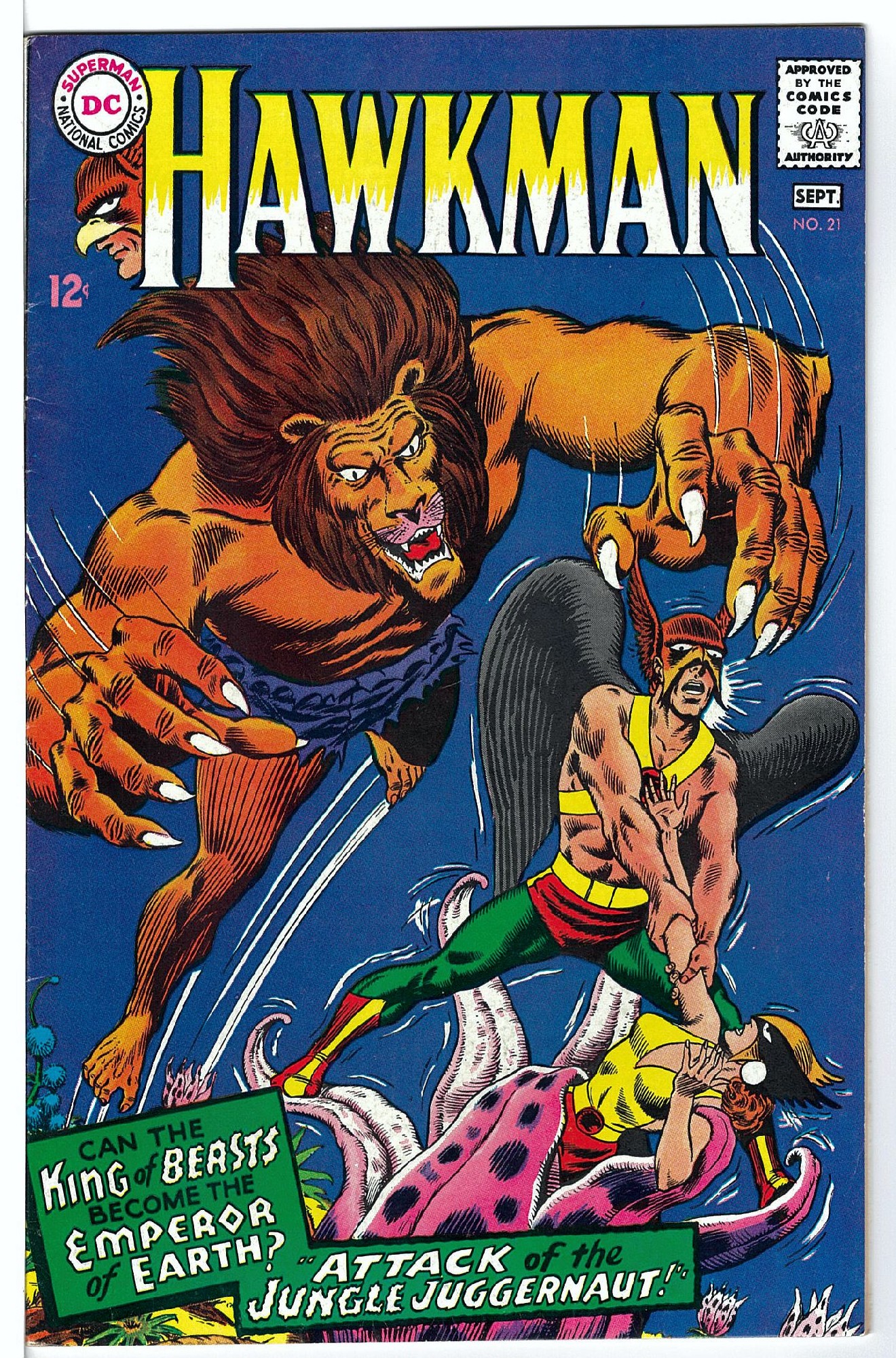 Cover of Hawkman (Vol 1) #21. One of 250,000 Vintage American Comics on sale from Krypton!