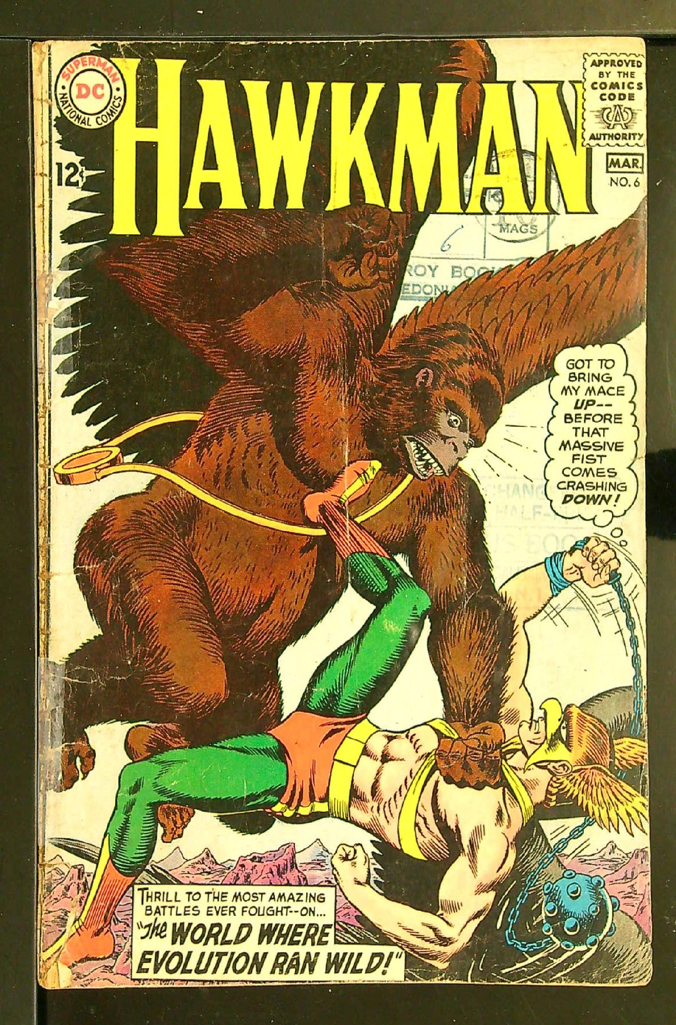 Cover of Hawkman (Vol 1) #6. One of 250,000 Vintage American Comics on sale from Krypton!