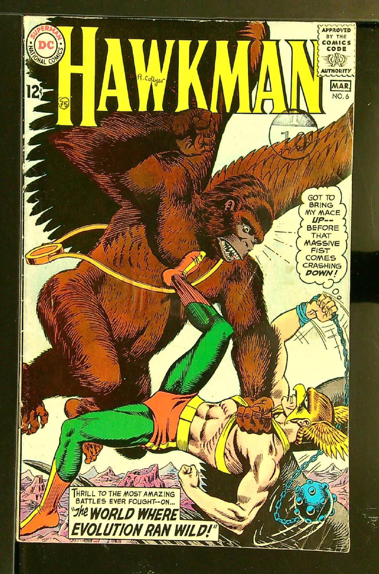 Cover of Hawkman (Vol 1) #6. One of 250,000 Vintage American Comics on sale from Krypton!