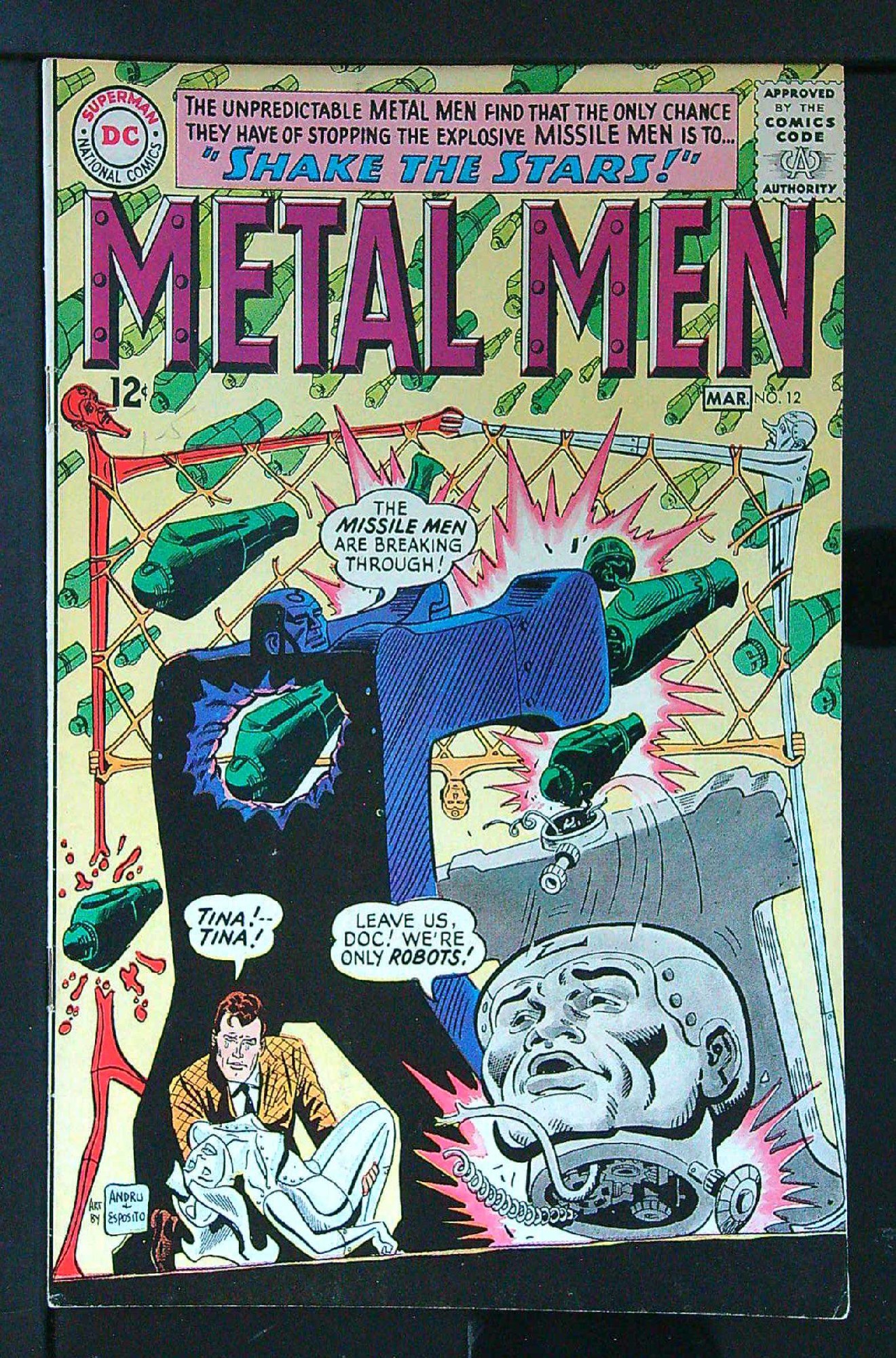 Cover of Metal Men (Vol 1) #12. One of 250,000 Vintage American Comics on sale from Krypton!