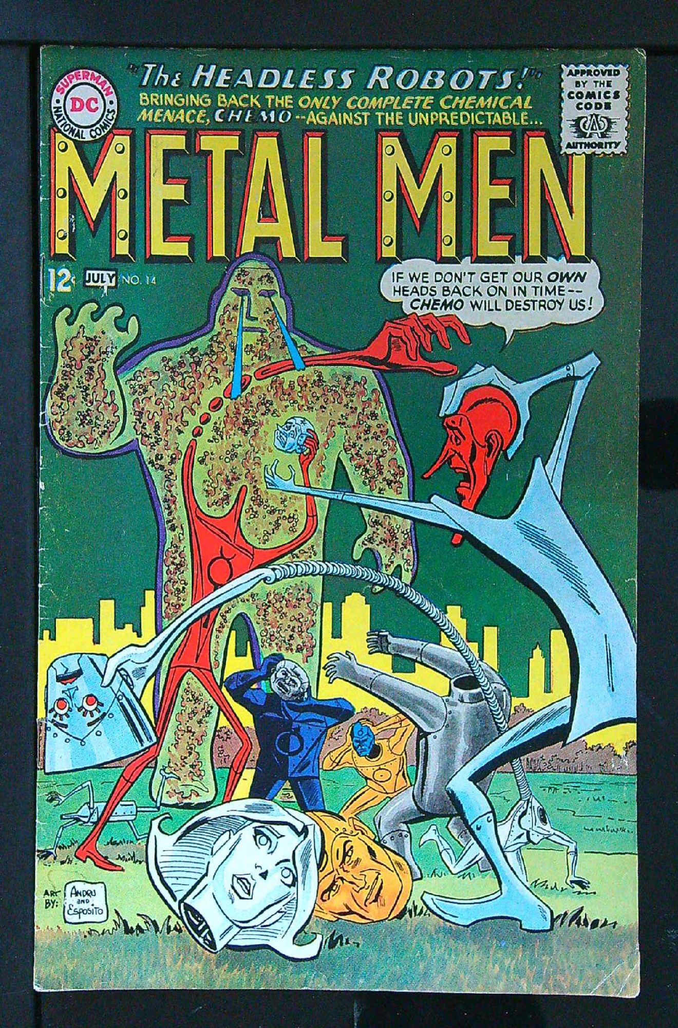 Cover of Metal Men (Vol 1) #14. One of 250,000 Vintage American Comics on sale from Krypton!