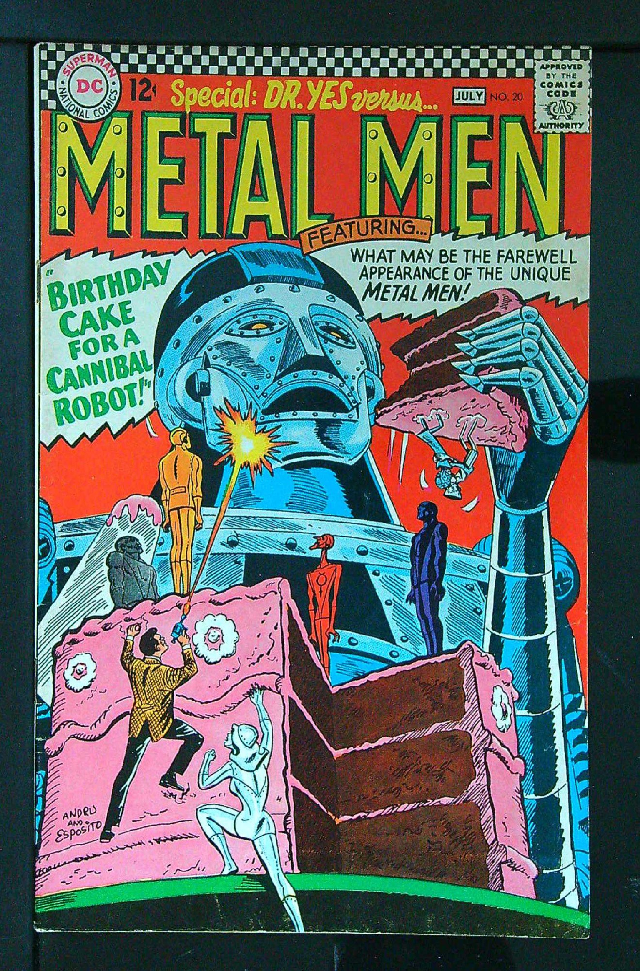 Cover of Metal Men (Vol 1) #20. One of 250,000 Vintage American Comics on sale from Krypton!