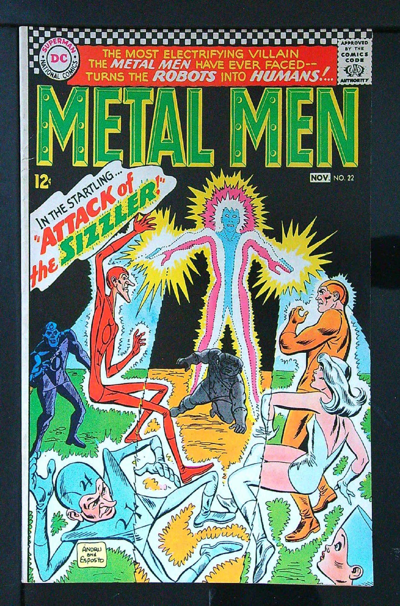 Cover of Metal Men (Vol 1) #22. One of 250,000 Vintage American Comics on sale from Krypton!
