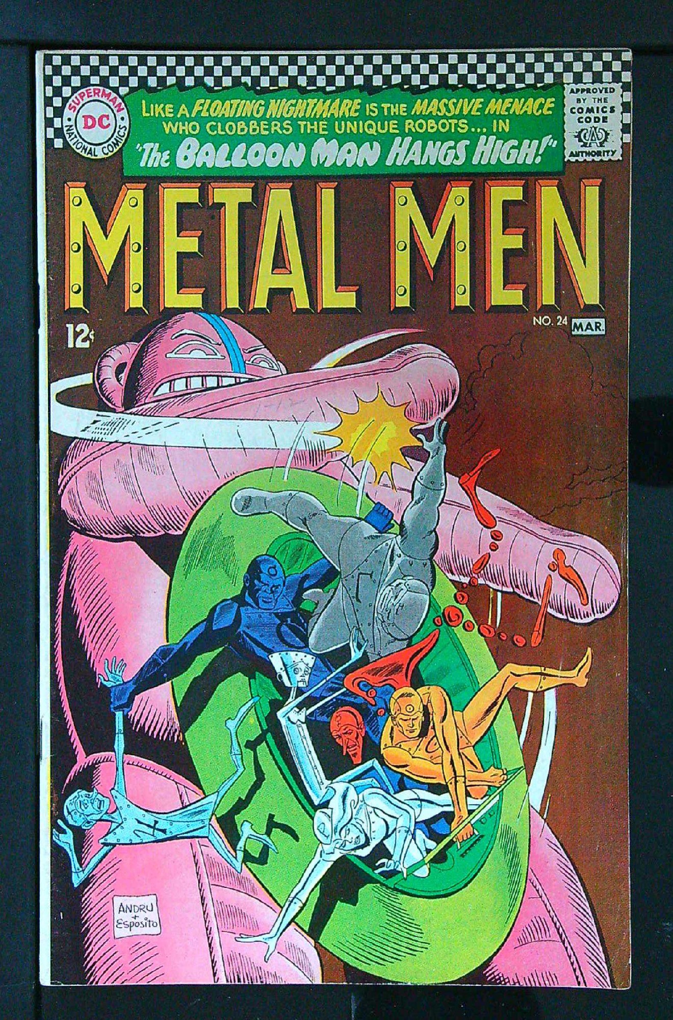 Cover of Metal Men (Vol 1) #24. One of 250,000 Vintage American Comics on sale from Krypton!