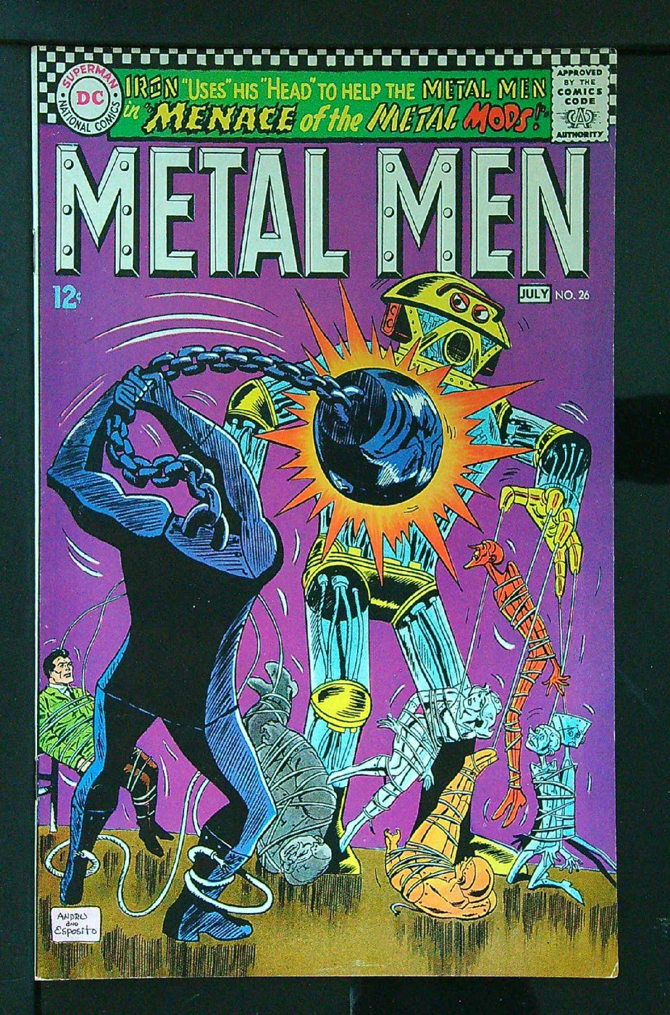 Cover of Metal Men (Vol 1) #26. One of 250,000 Vintage American Comics on sale from Krypton!