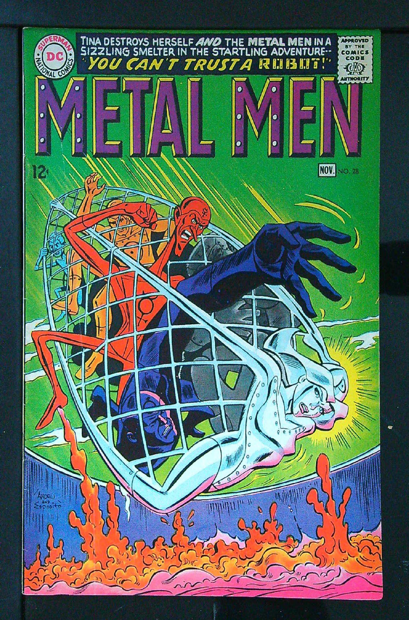 Cover of Metal Men (Vol 1) #28. One of 250,000 Vintage American Comics on sale from Krypton!