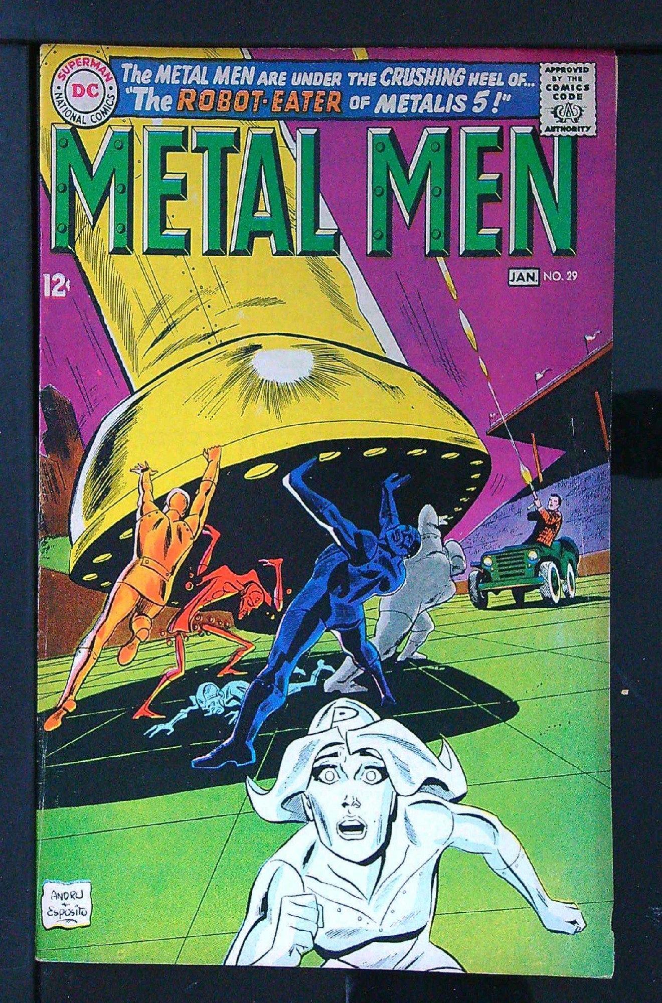 Cover of Metal Men (Vol 1) #29. One of 250,000 Vintage American Comics on sale from Krypton!