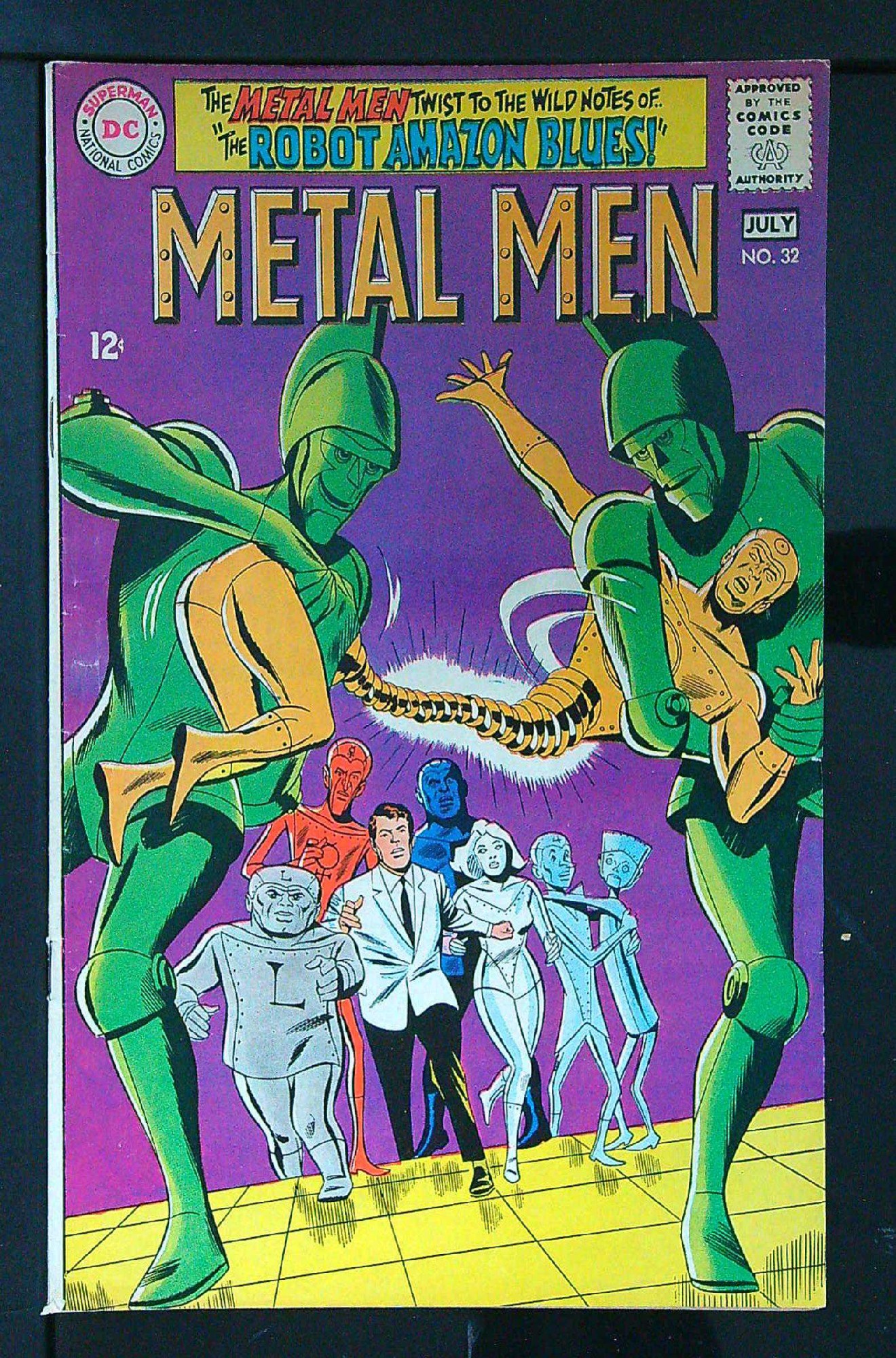 Cover of Metal Men (Vol 1) #32. One of 250,000 Vintage American Comics on sale from Krypton!