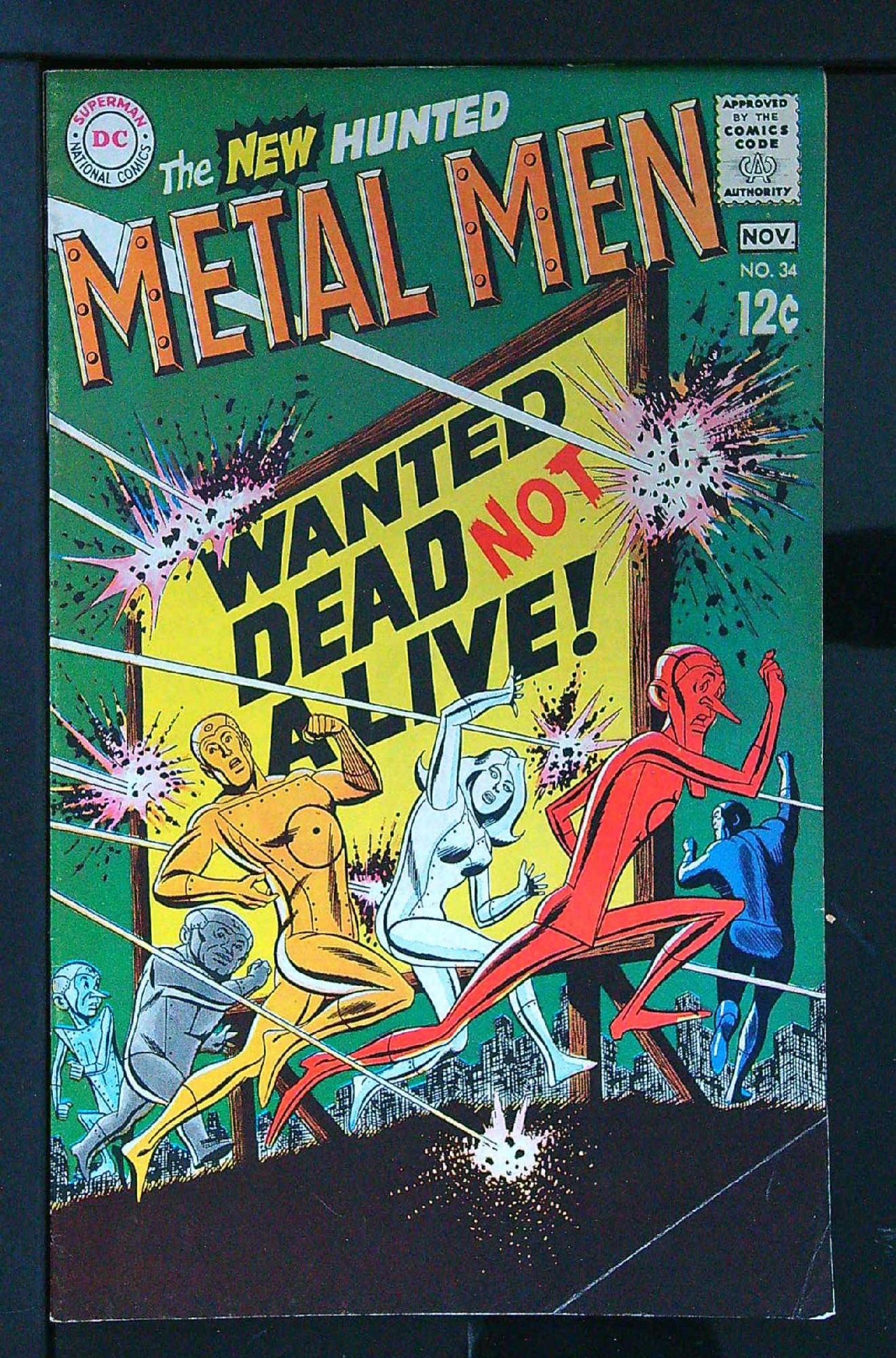 Cover of Metal Men (Vol 1) #34. One of 250,000 Vintage American Comics on sale from Krypton!