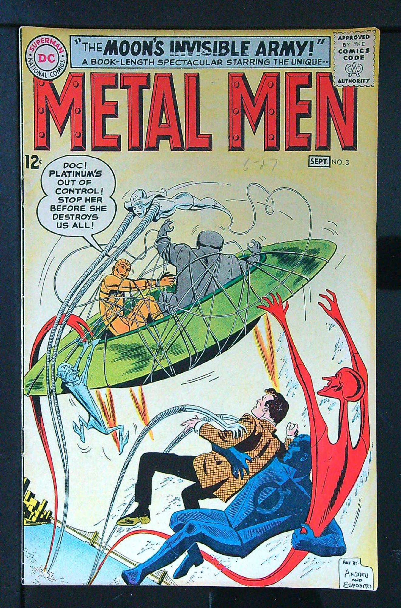 Cover of Metal Men (Vol 1) #3. One of 250,000 Vintage American Comics on sale from Krypton!