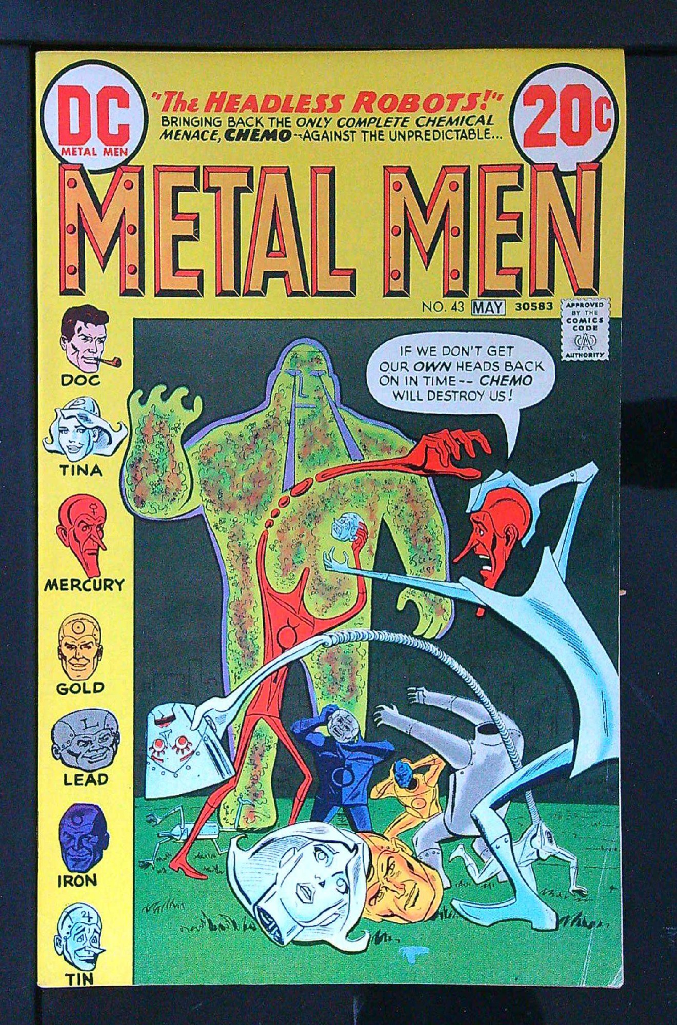 Cover of Metal Men (Vol 1) #43. One of 250,000 Vintage American Comics on sale from Krypton!
