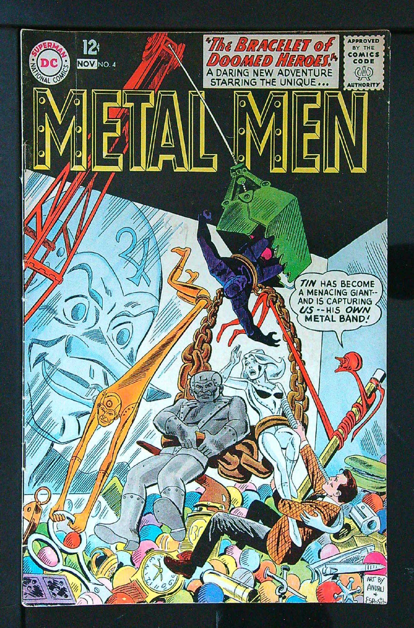 Cover of Metal Men (Vol 1) #4. One of 250,000 Vintage American Comics on sale from Krypton!