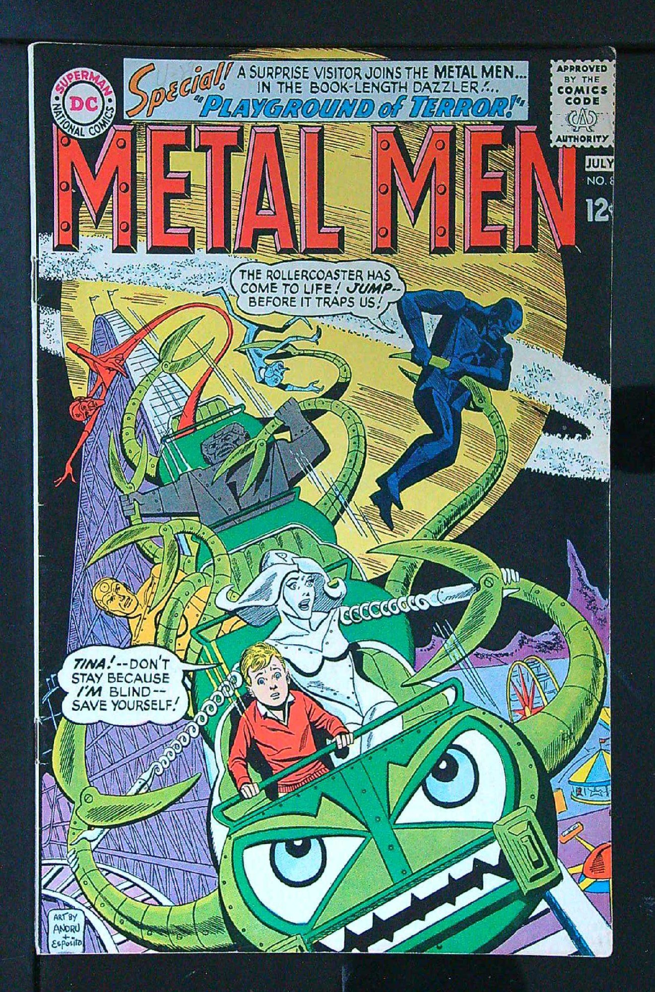 Cover of Metal Men (Vol 1) #8. One of 250,000 Vintage American Comics on sale from Krypton!
