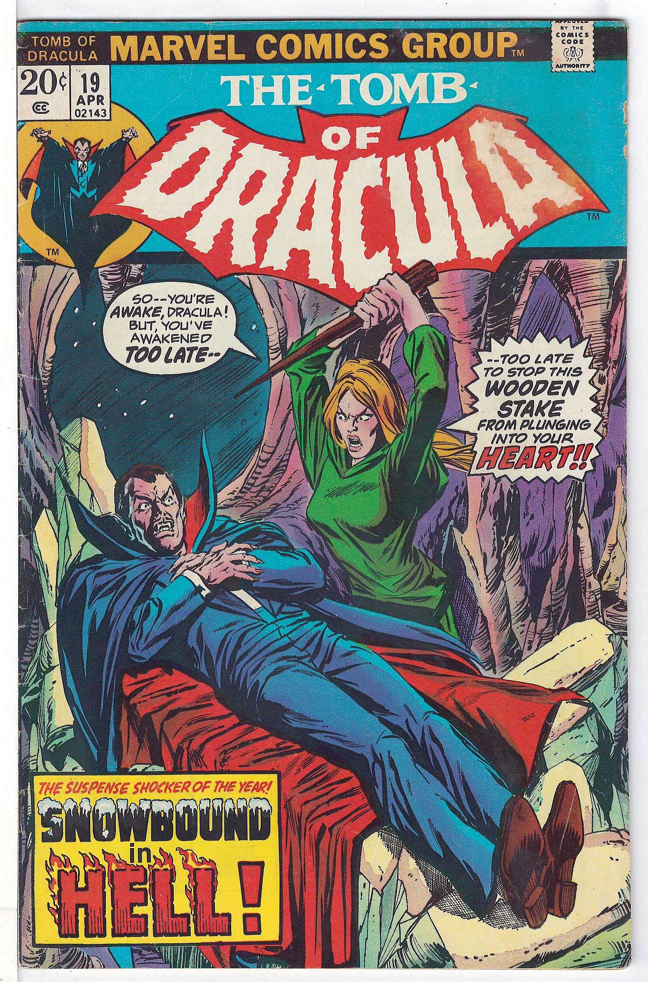 Cover of Tomb of Dracula (Vol 1) #19. One of 250,000 Vintage American Comics on sale from Krypton!