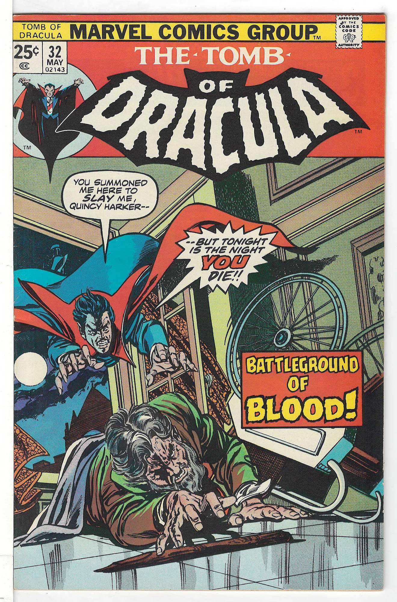 ACTUAL SCAN OF COMIC!<br> Cover of Tomb of Dracula (Vol 1) #32. One of 250,000 Vintage American Comics on sale from Krypton!