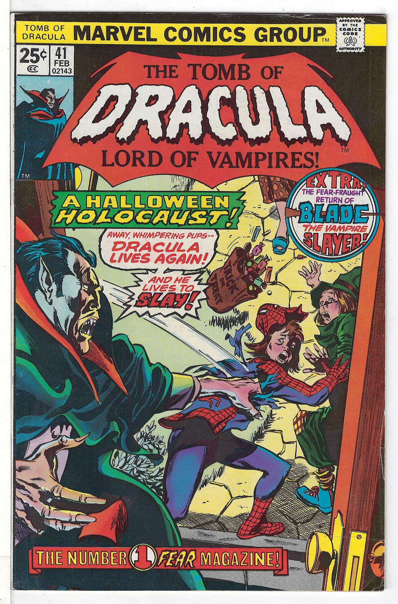 ACTUAL SCAN OF COMIC!<br> Cover of Tomb of Dracula (Vol 1) #41. One of 250,000 Vintage American Comics on sale from Krypton!