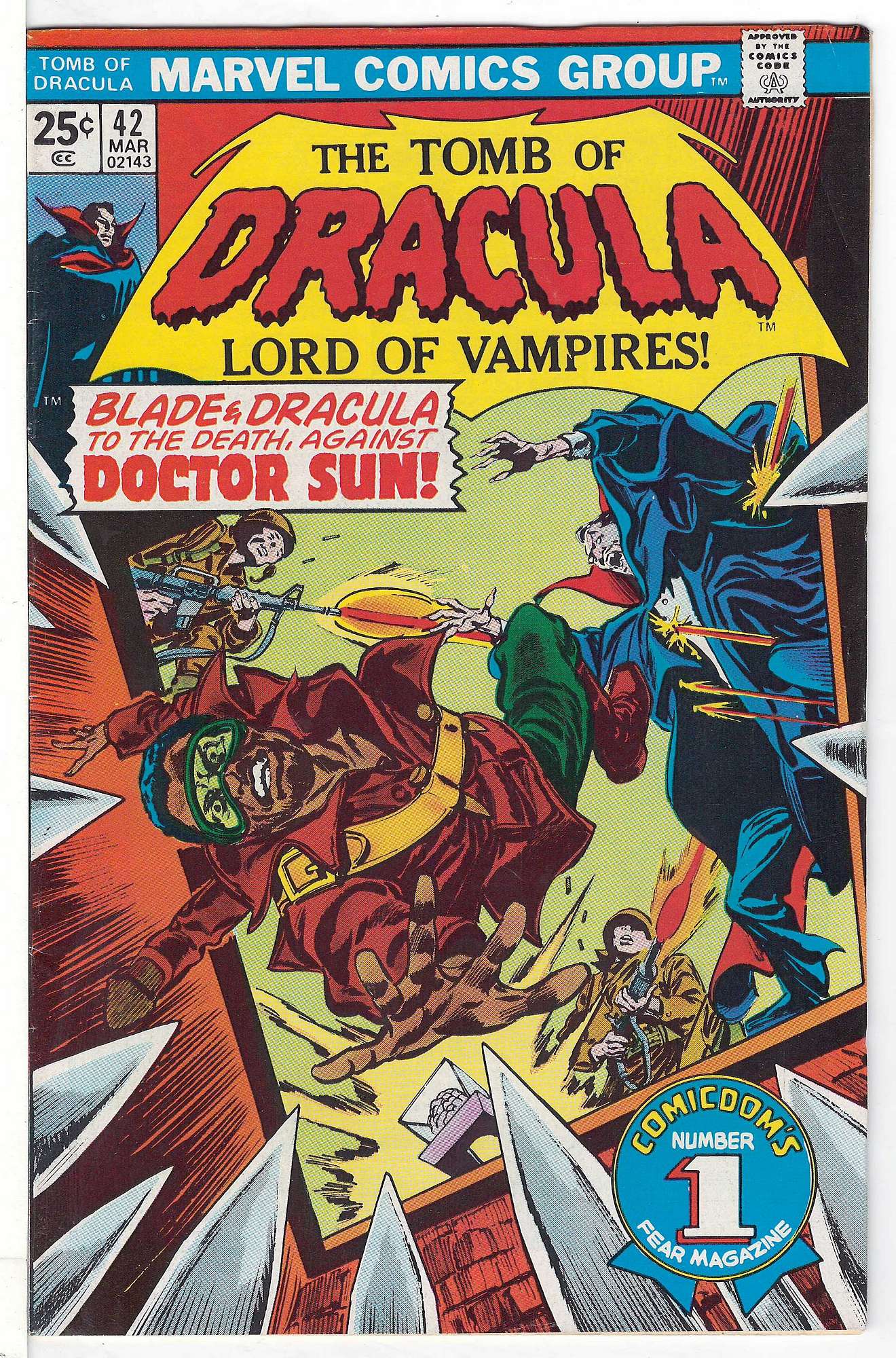 Cover of Tomb of Dracula (Vol 1) #42. One of 250,000 Vintage American Comics on sale from Krypton!