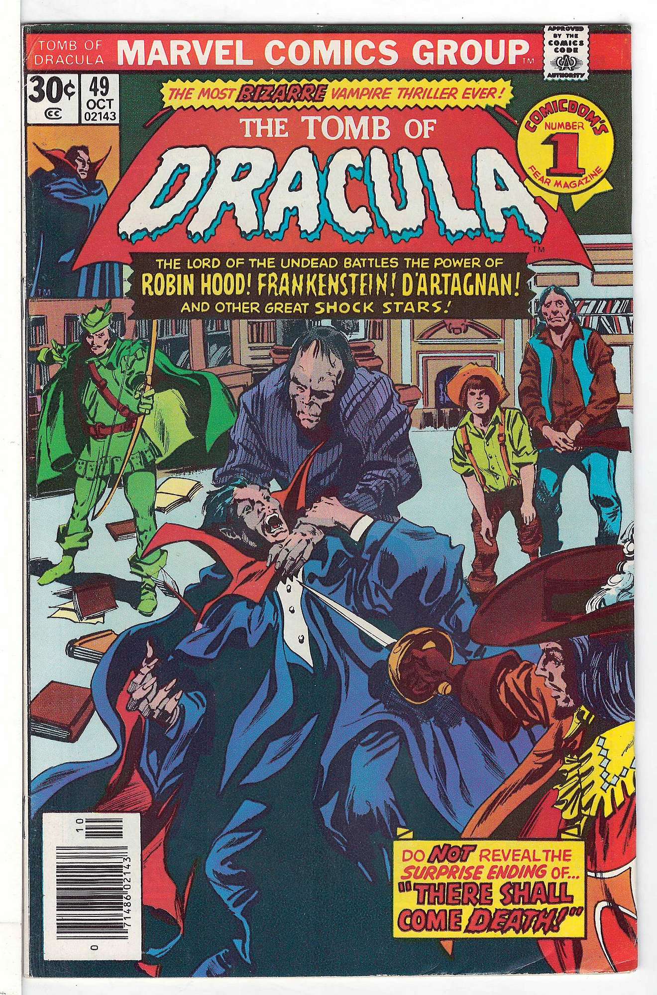 Cover of Tomb of Dracula (Vol 1) #49. One of 250,000 Vintage American Comics on sale from Krypton!