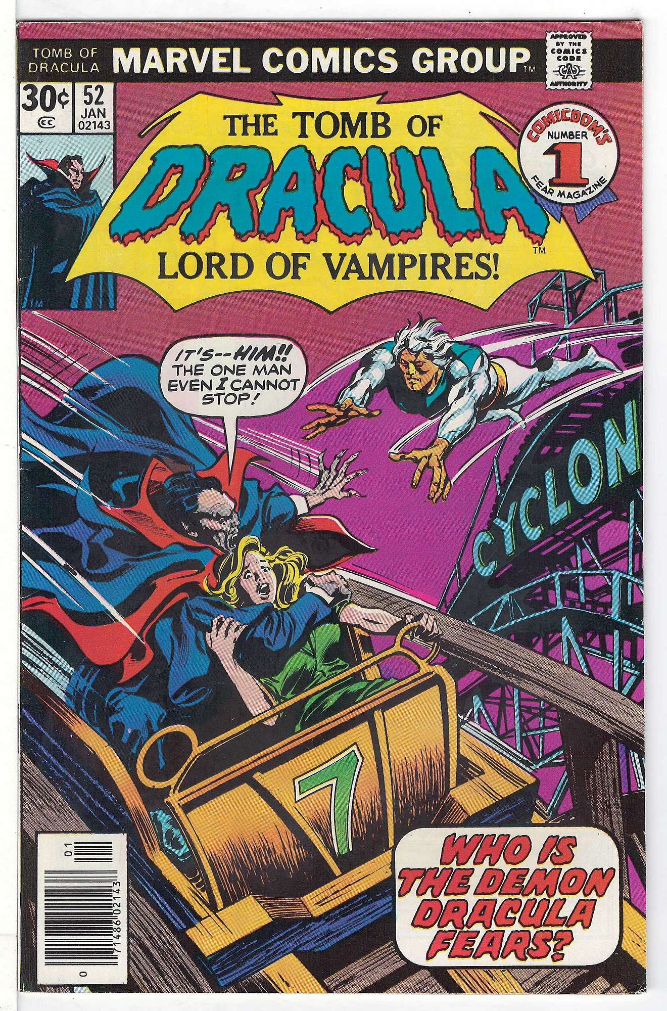 Cover of Tomb of Dracula (Vol 1) #52. One of 250,000 Vintage American Comics on sale from Krypton!