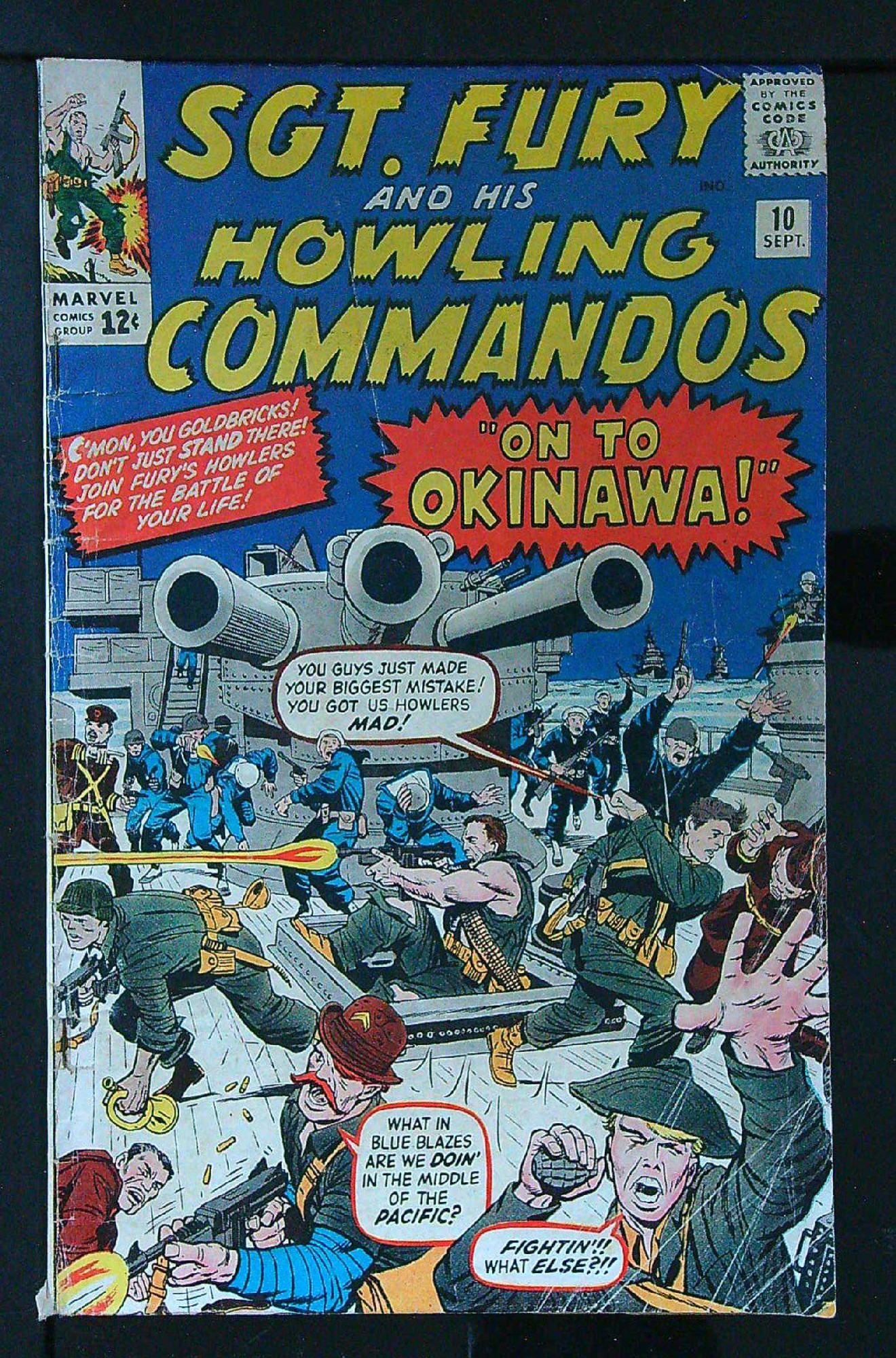 Cover of Sgt. Fury & His Howling Commandos #10. One of 250,000 Vintage American Comics on sale from Krypton!