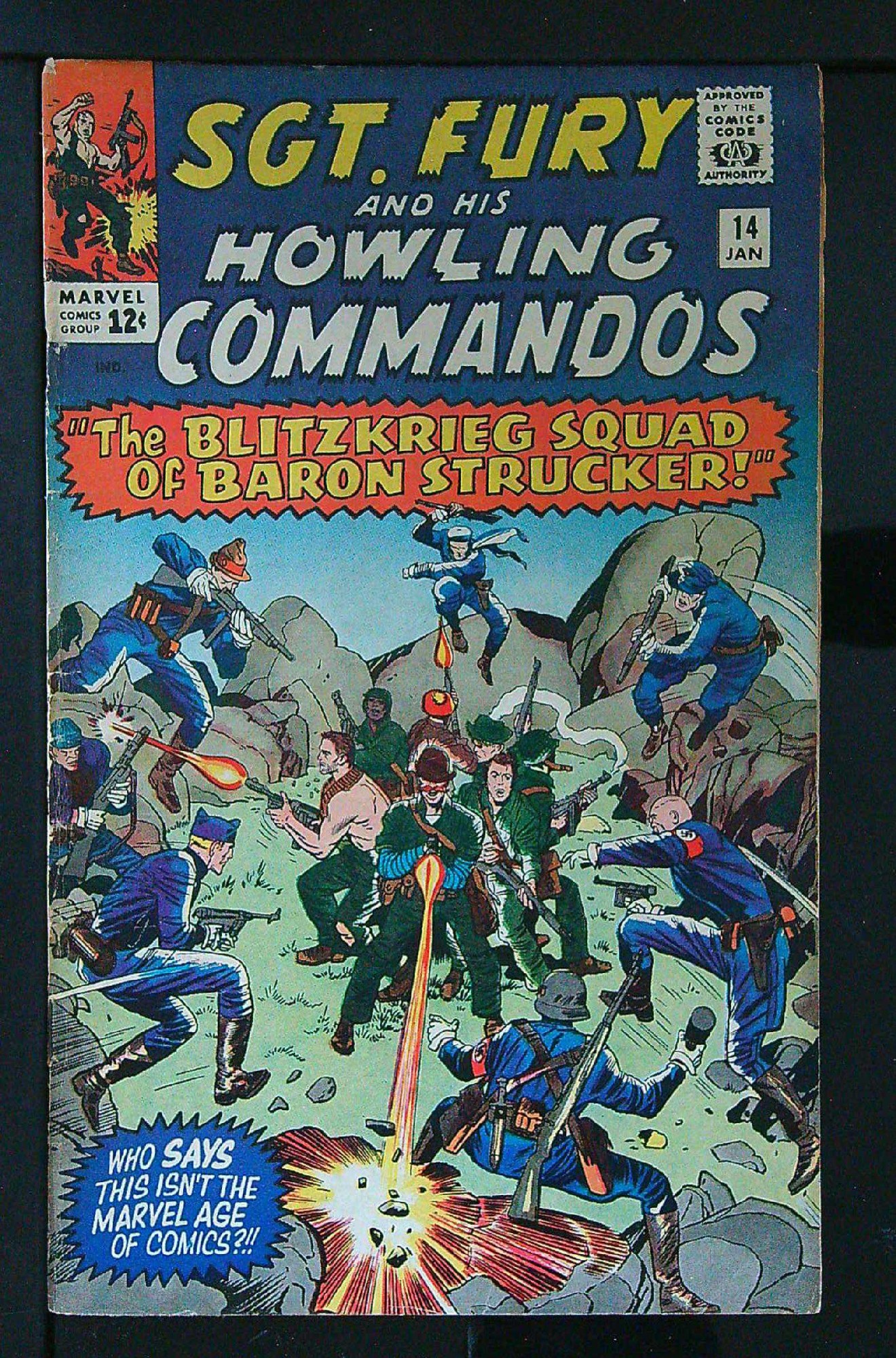 Cover of Sgt. Fury & His Howling Commandos #14. One of 250,000 Vintage American Comics on sale from Krypton!