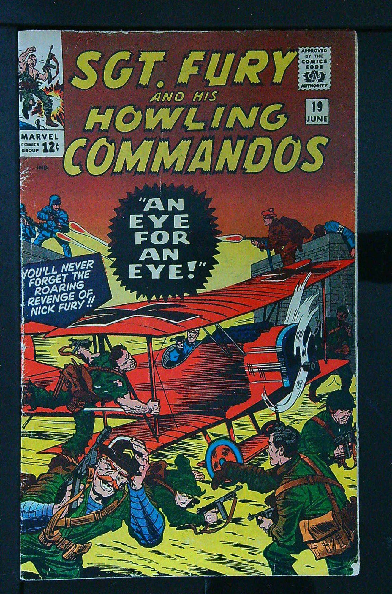 Cover of Sgt. Fury & His Howling Commandos #19. One of 250,000 Vintage American Comics on sale from Krypton!