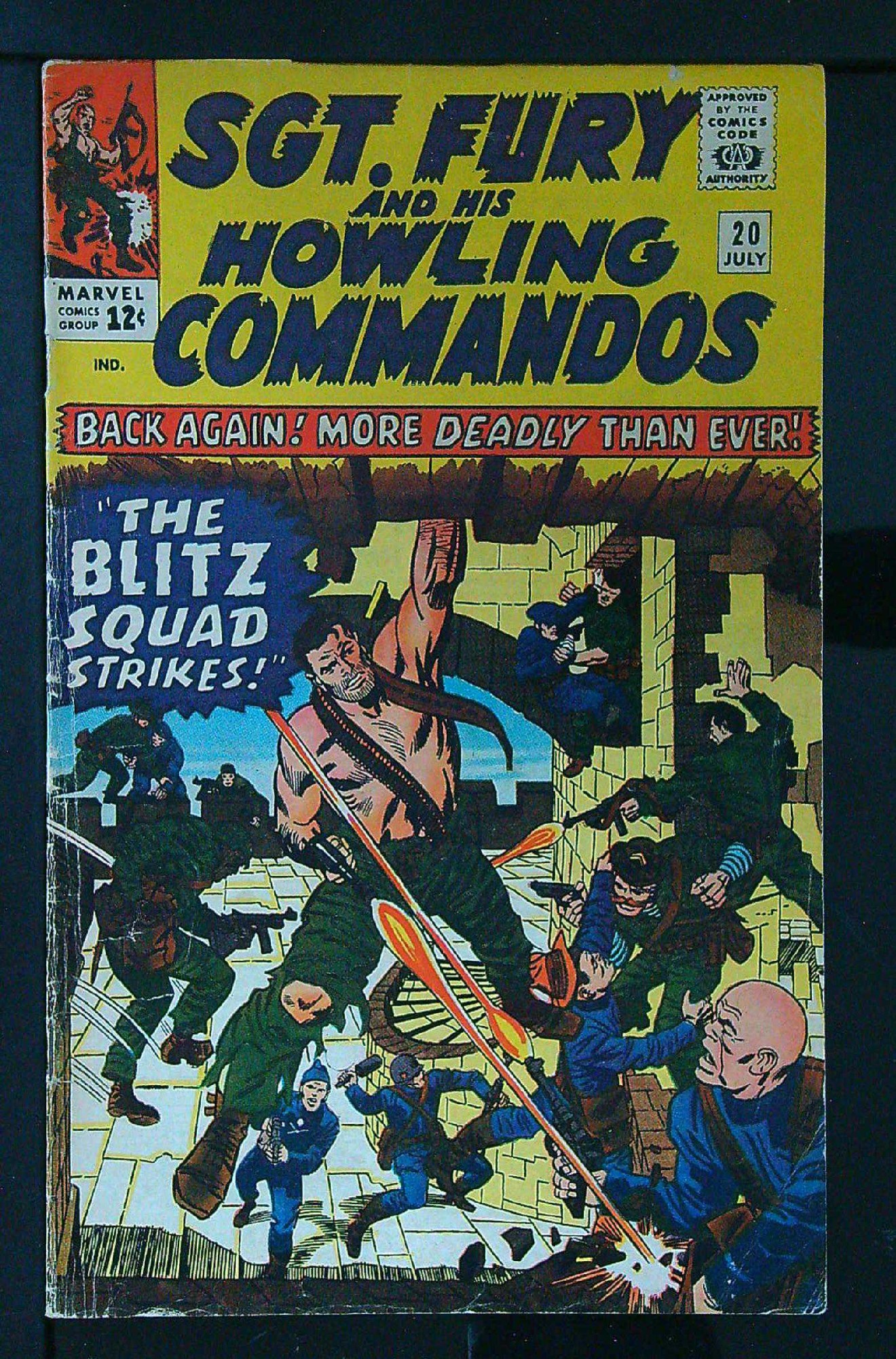 Cover of Sgt. Fury & His Howling Commandos #20. One of 250,000 Vintage American Comics on sale from Krypton!