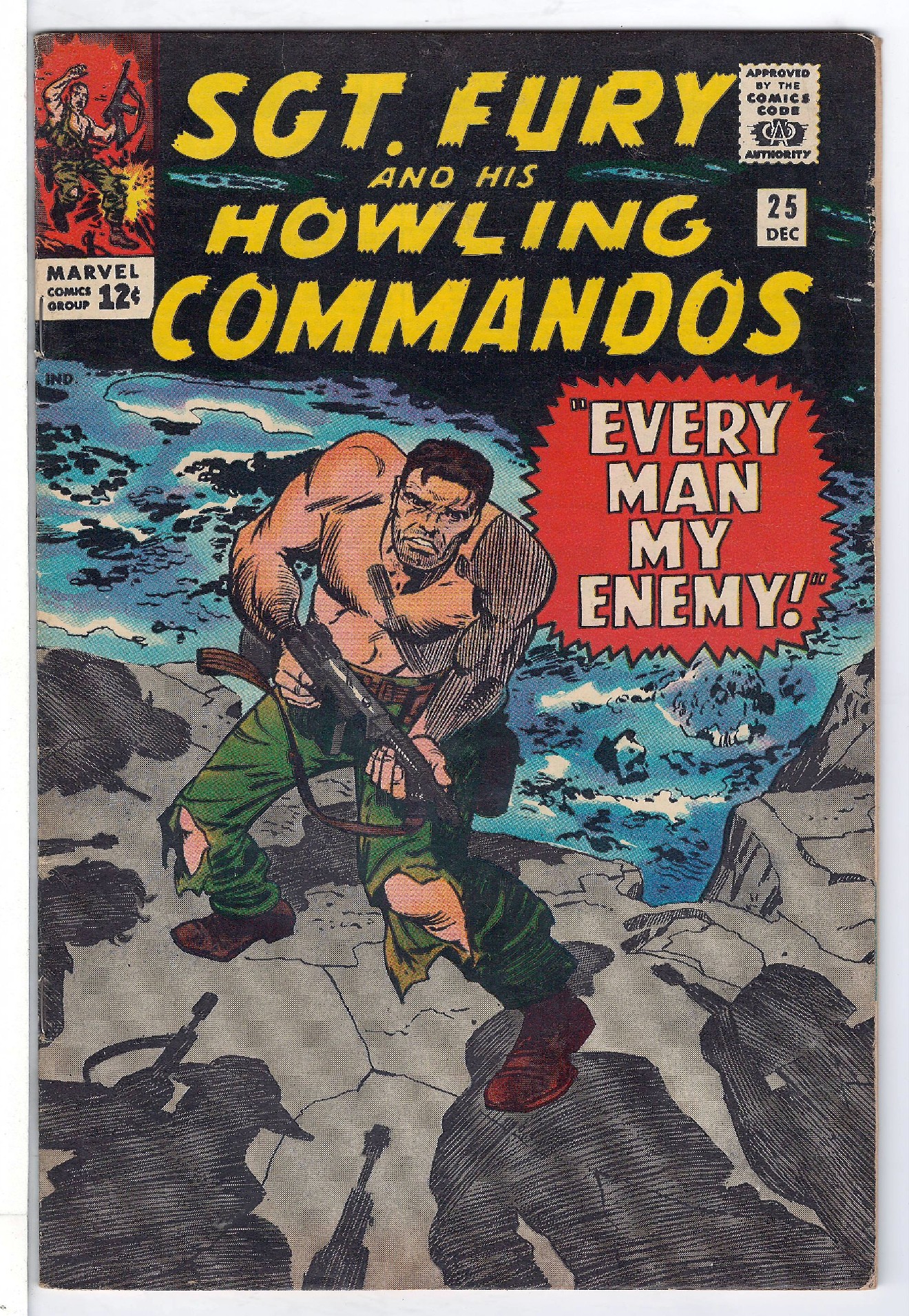 Cover of Sgt. Fury & His Howling Commandos #25. One of 250,000 Vintage American Comics on sale from Krypton!