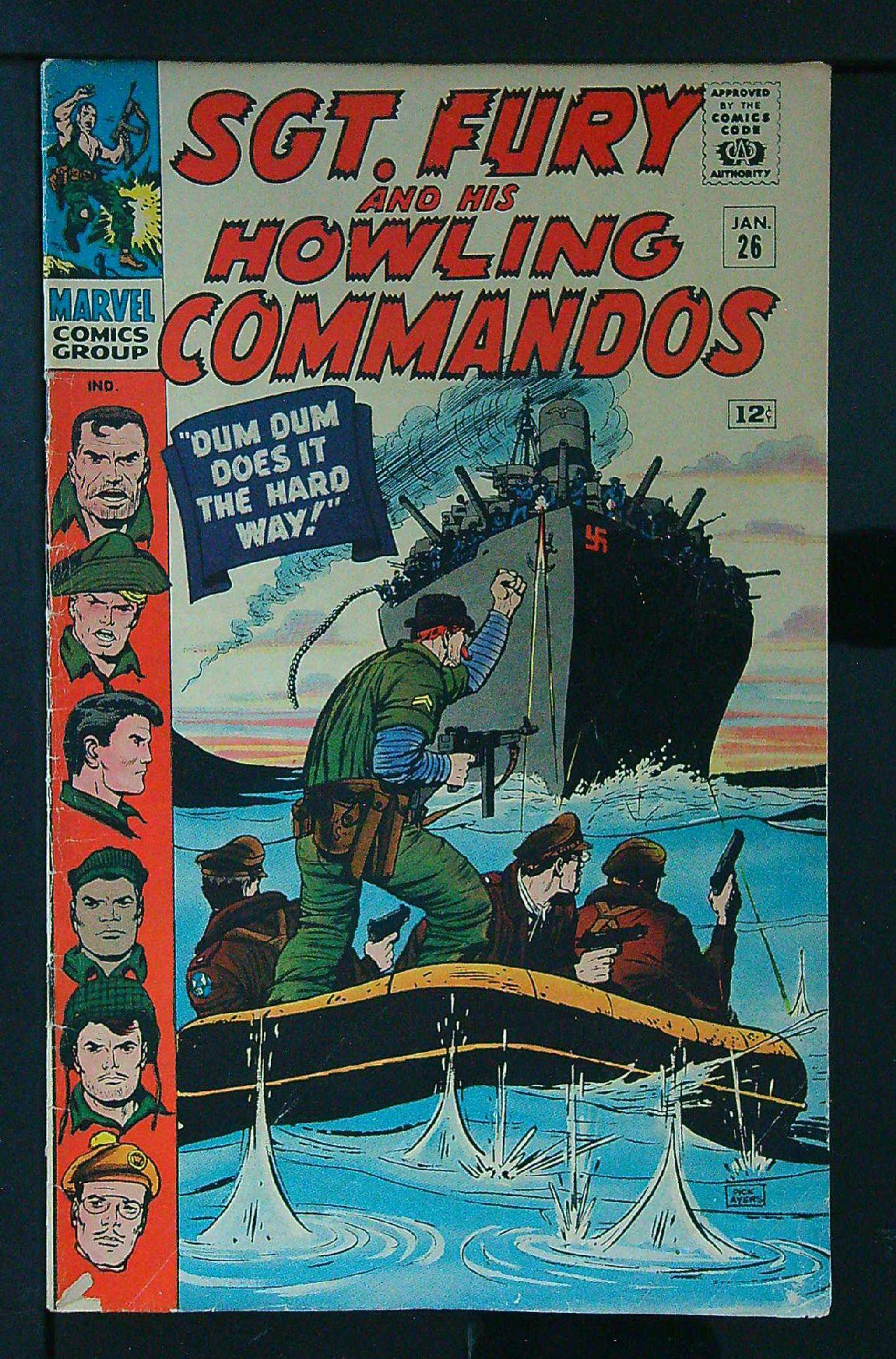 Cover of Sgt. Fury & His Howling Commandos #26. One of 250,000 Vintage American Comics on sale from Krypton!