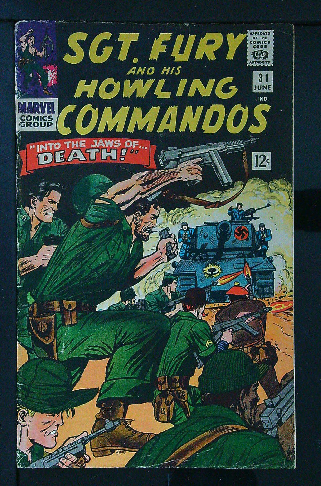 Cover of Sgt. Fury & His Howling Commandos #31. One of 250,000 Vintage American Comics on sale from Krypton!