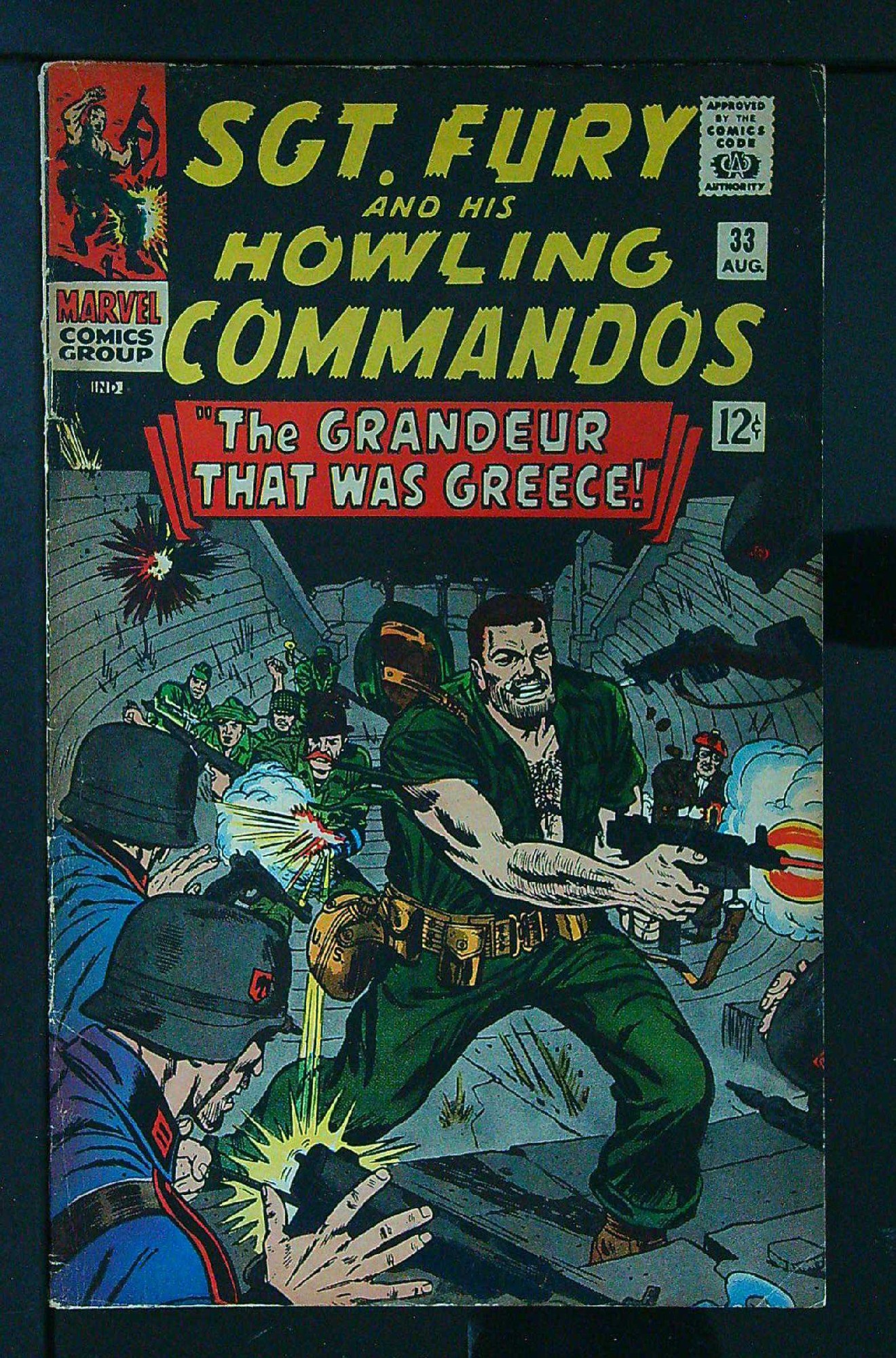Cover of Sgt. Fury & His Howling Commandos #33. One of 250,000 Vintage American Comics on sale from Krypton!